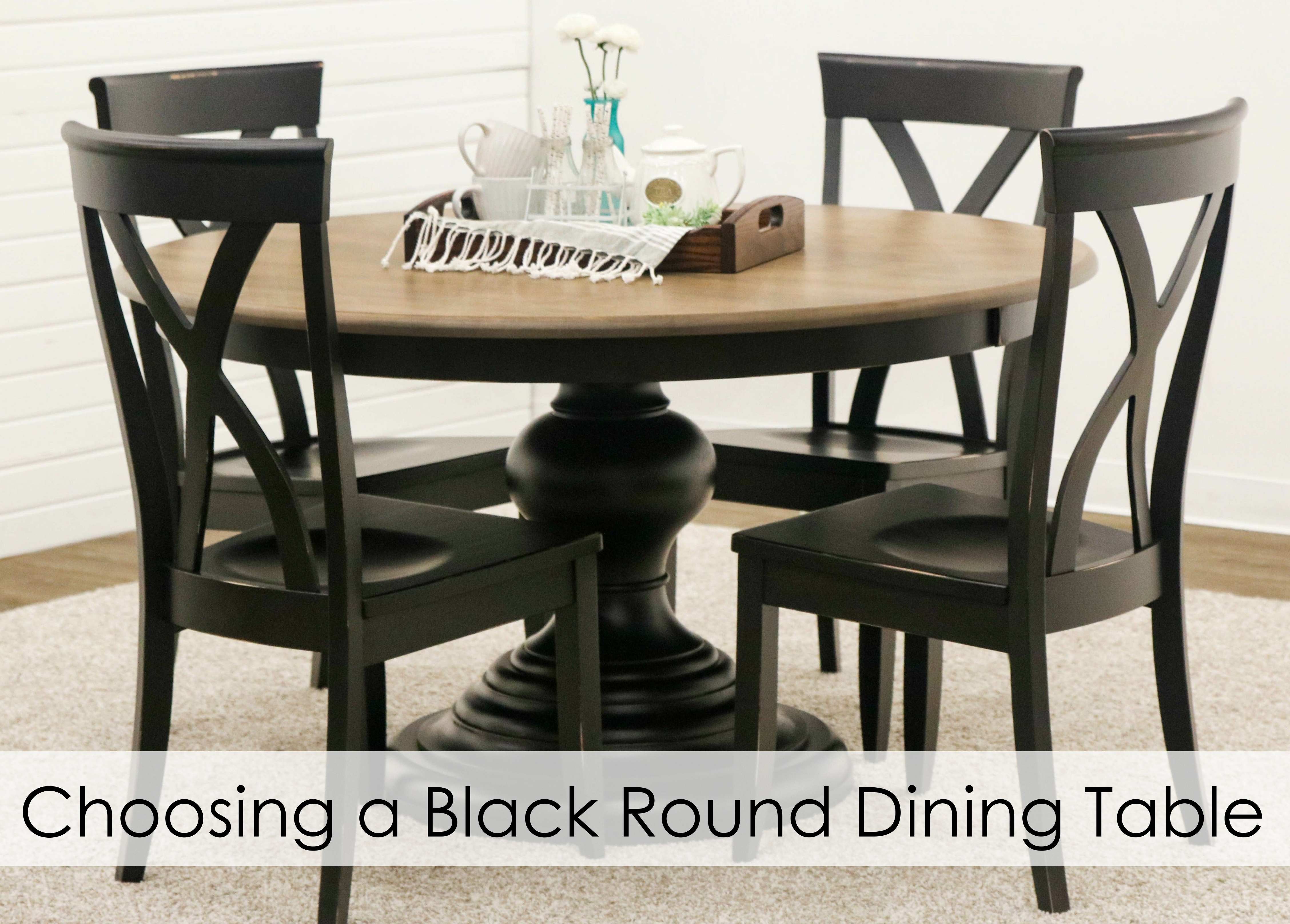 3 Tips for Choosing a Black Round Dining Table