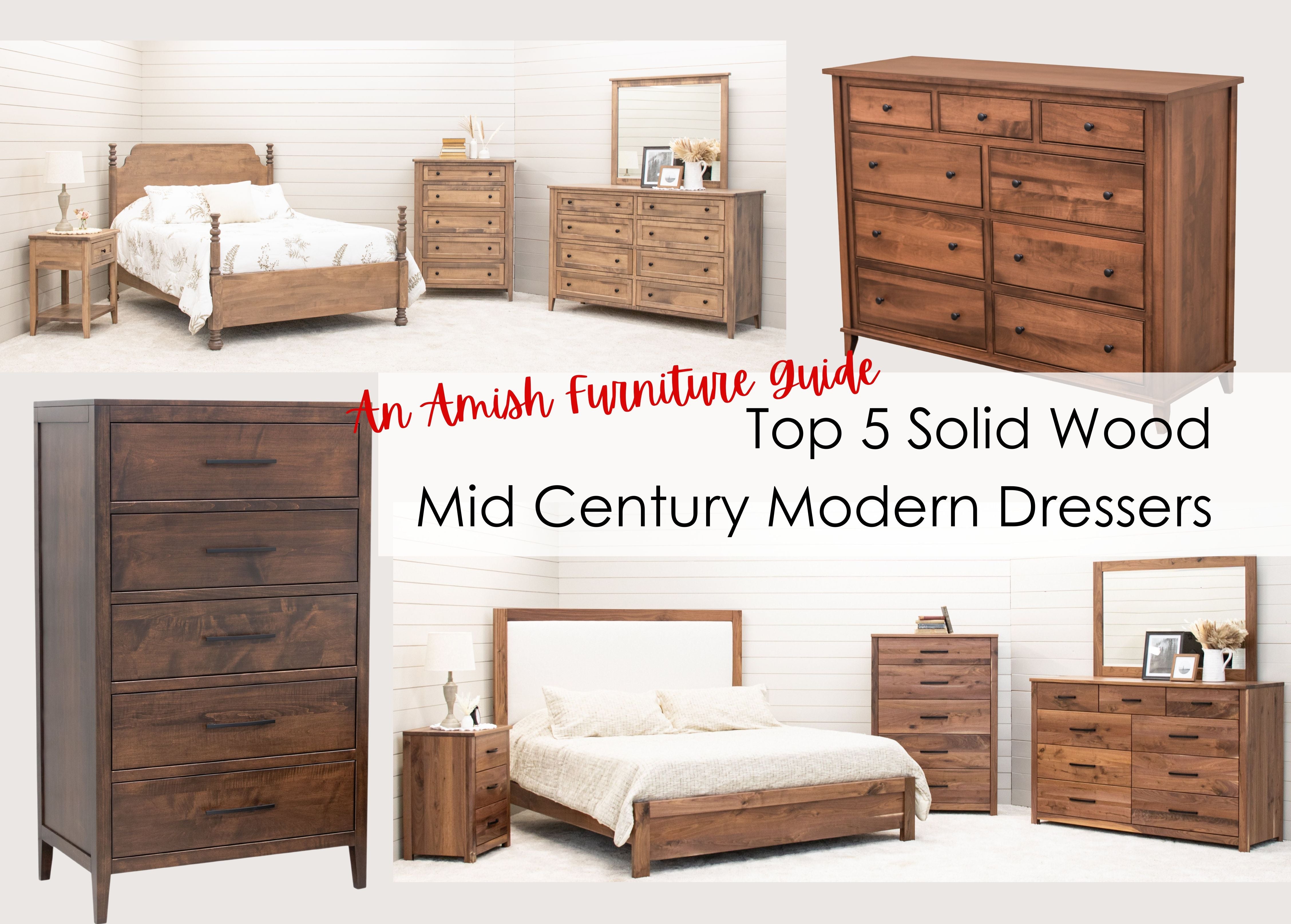 Top 5 Solid Wood Mid Century Modern Dressers for Your Bedroom