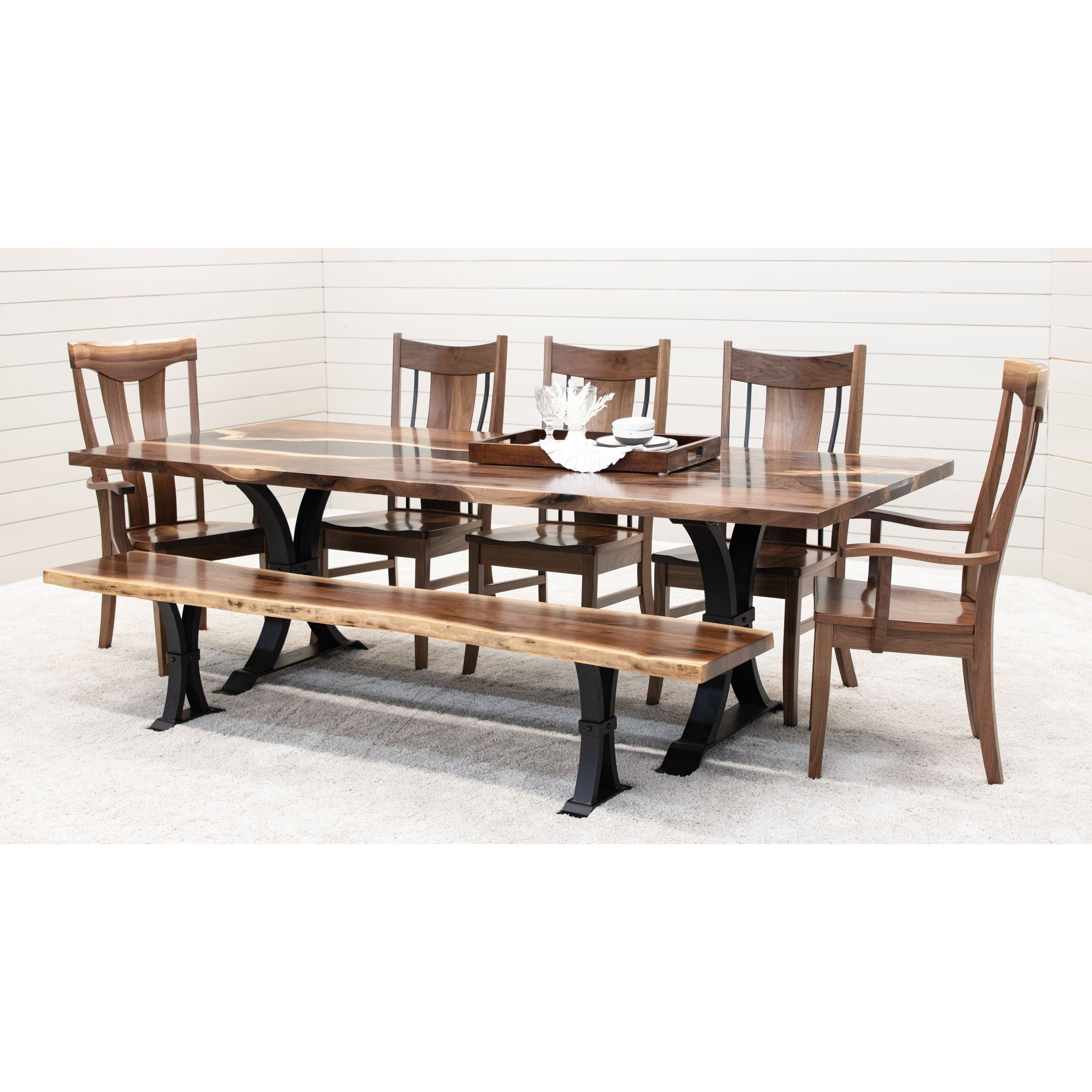 Live Edge Dining Table Set