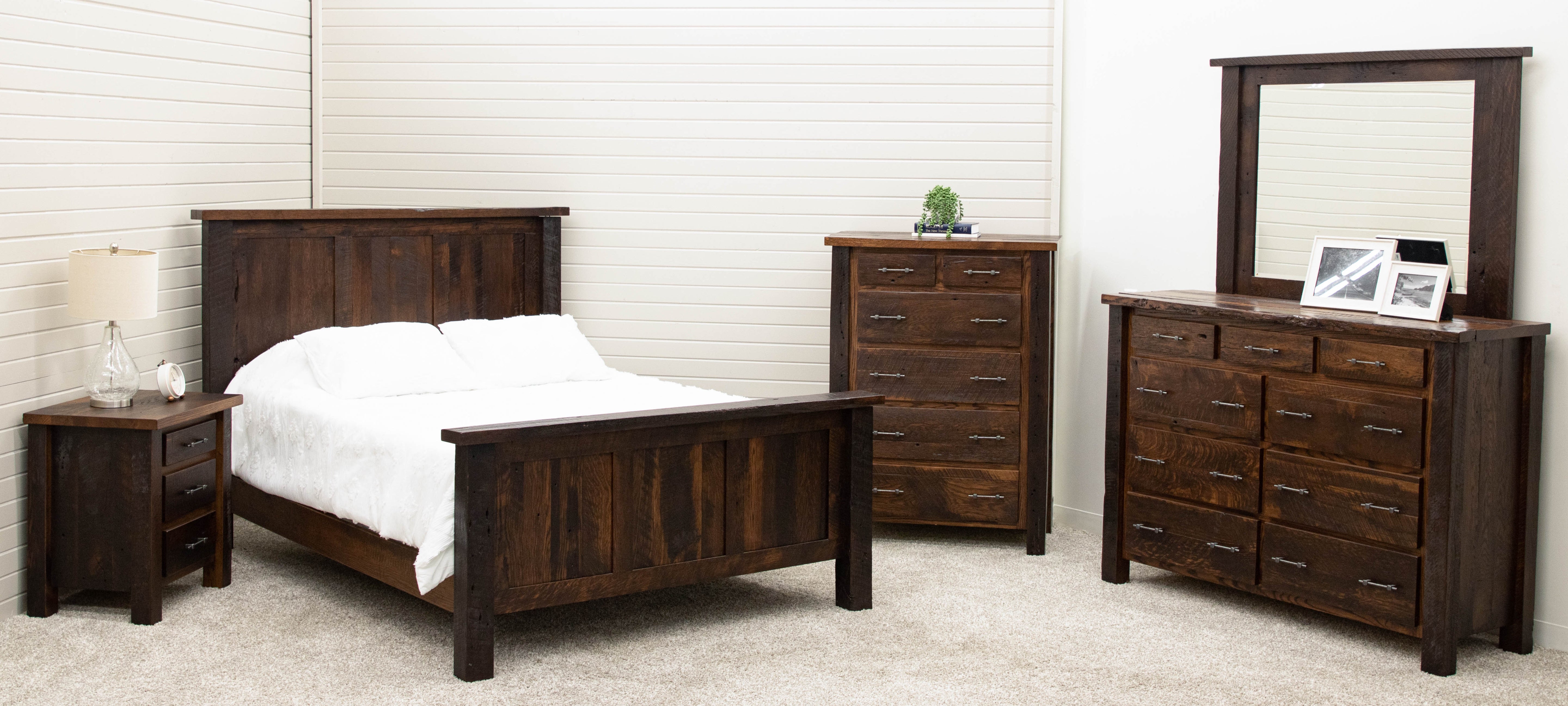 Silverton Rustic Barnwood Bedroom Set