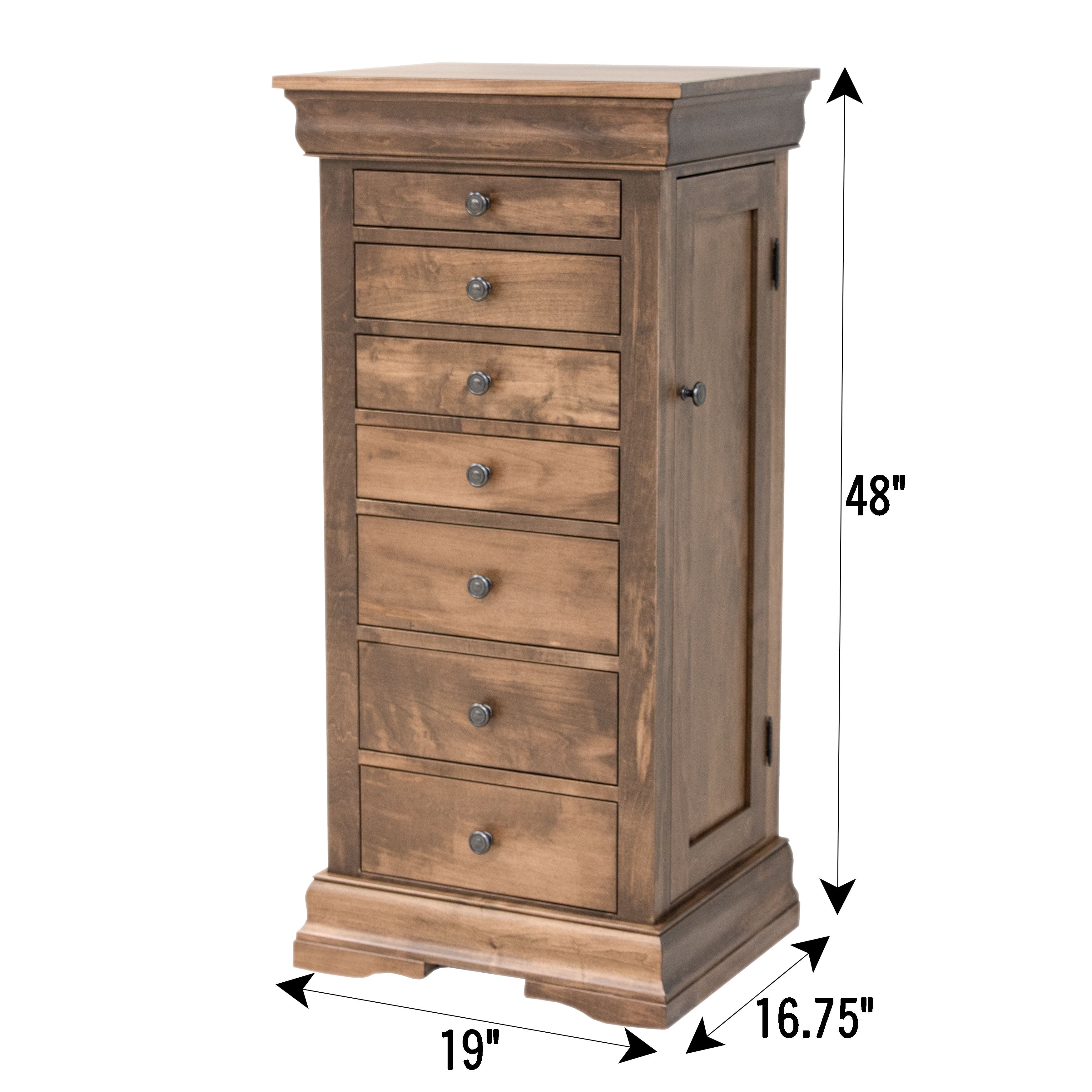 Louis Phillippe Jewelry Armoire