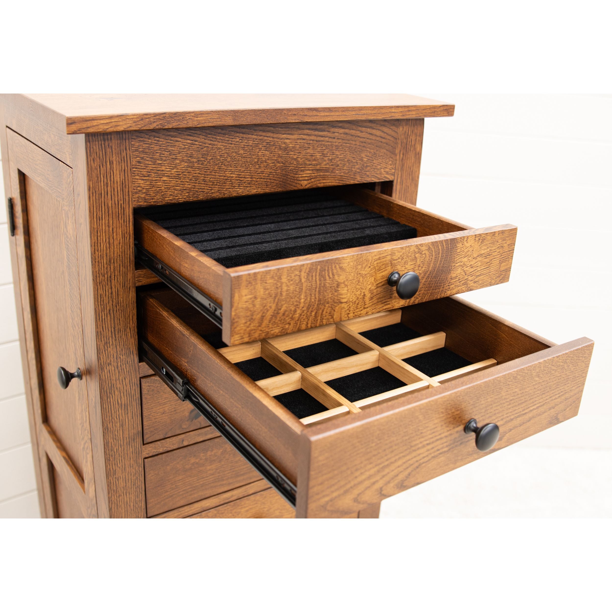 Mission Maple Wood Jewelry Armoire | WB