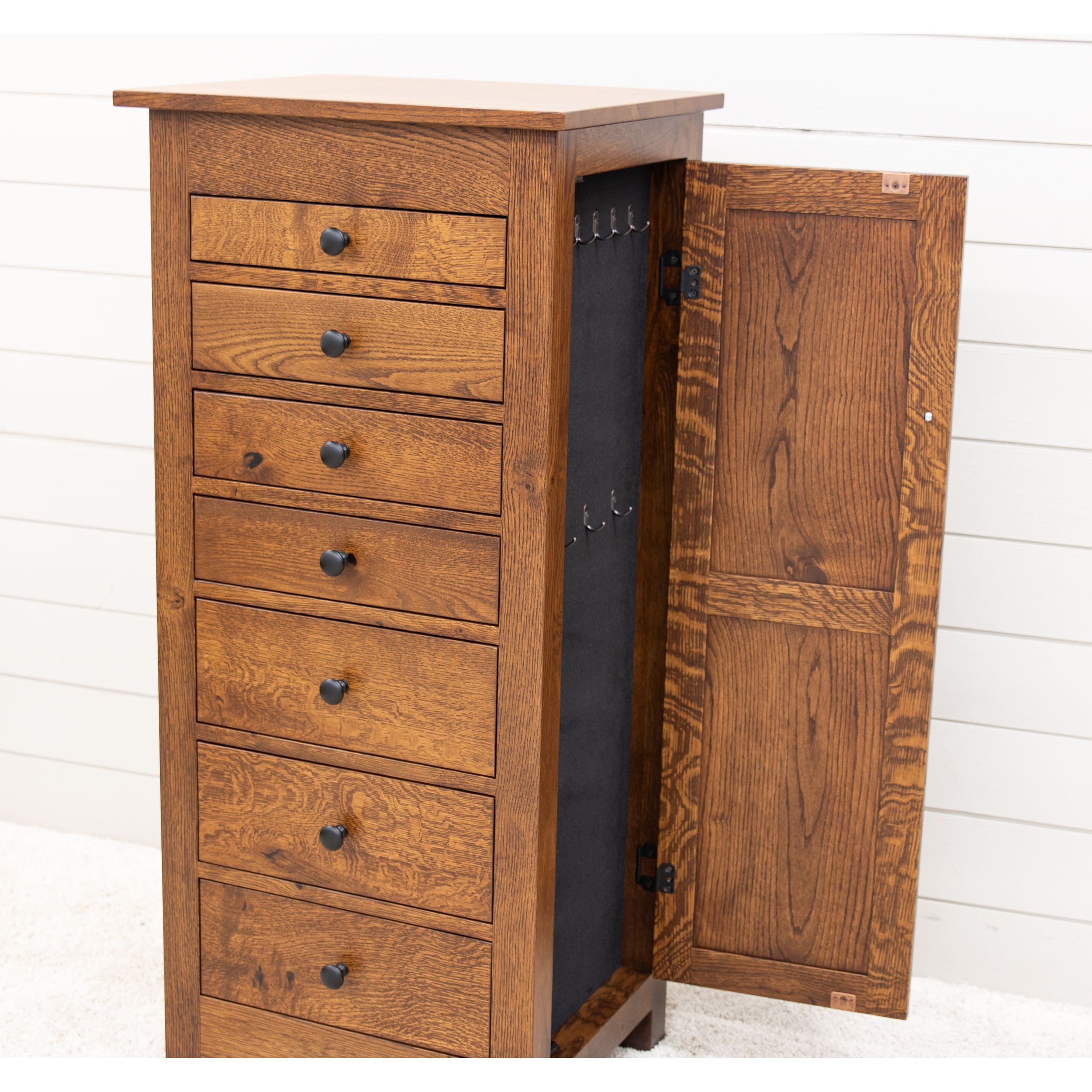 Mission Maple Wood Jewelry Armoire | WB
