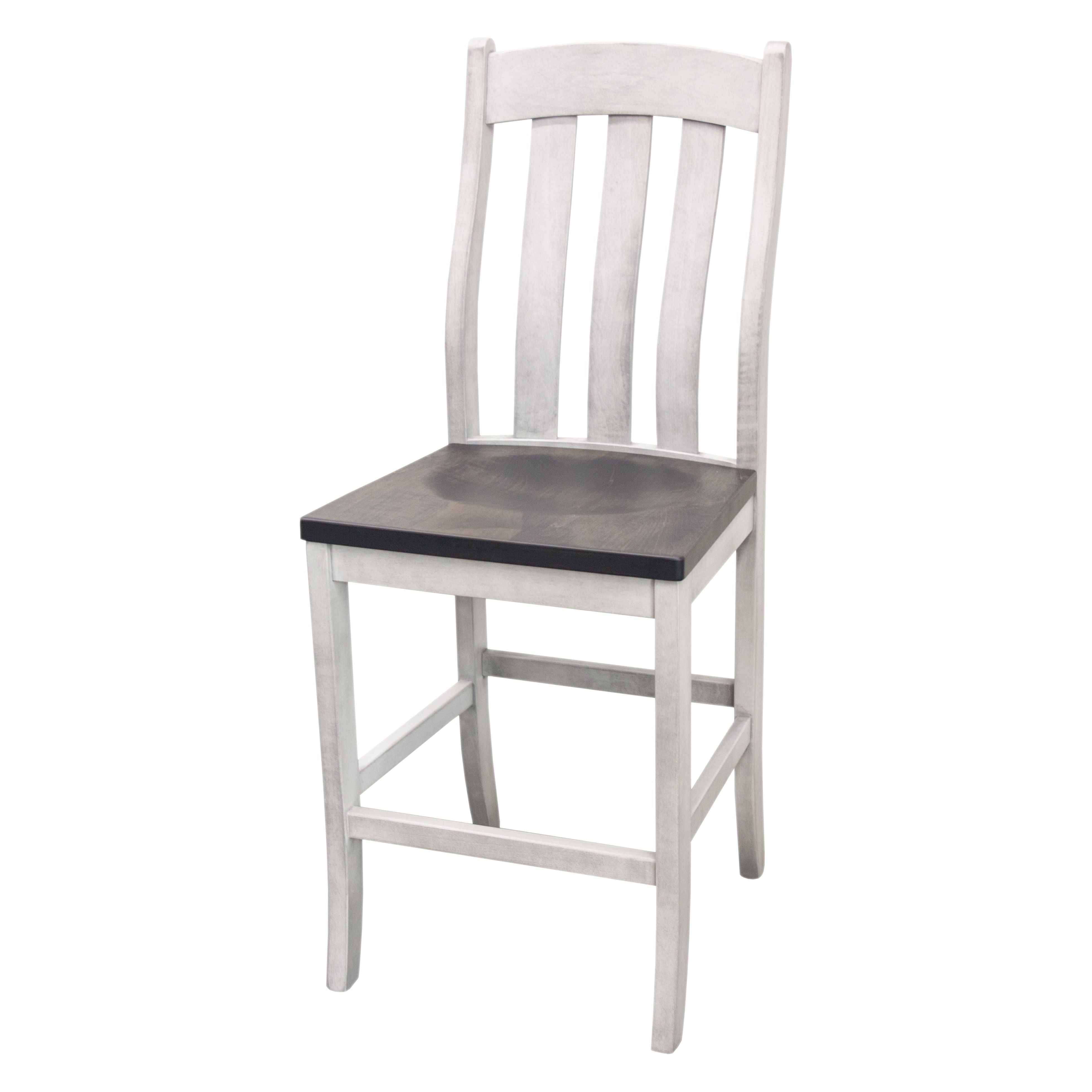 Fostoria White & Wood 24" Stationary Bar Stool | M-AV&GS
