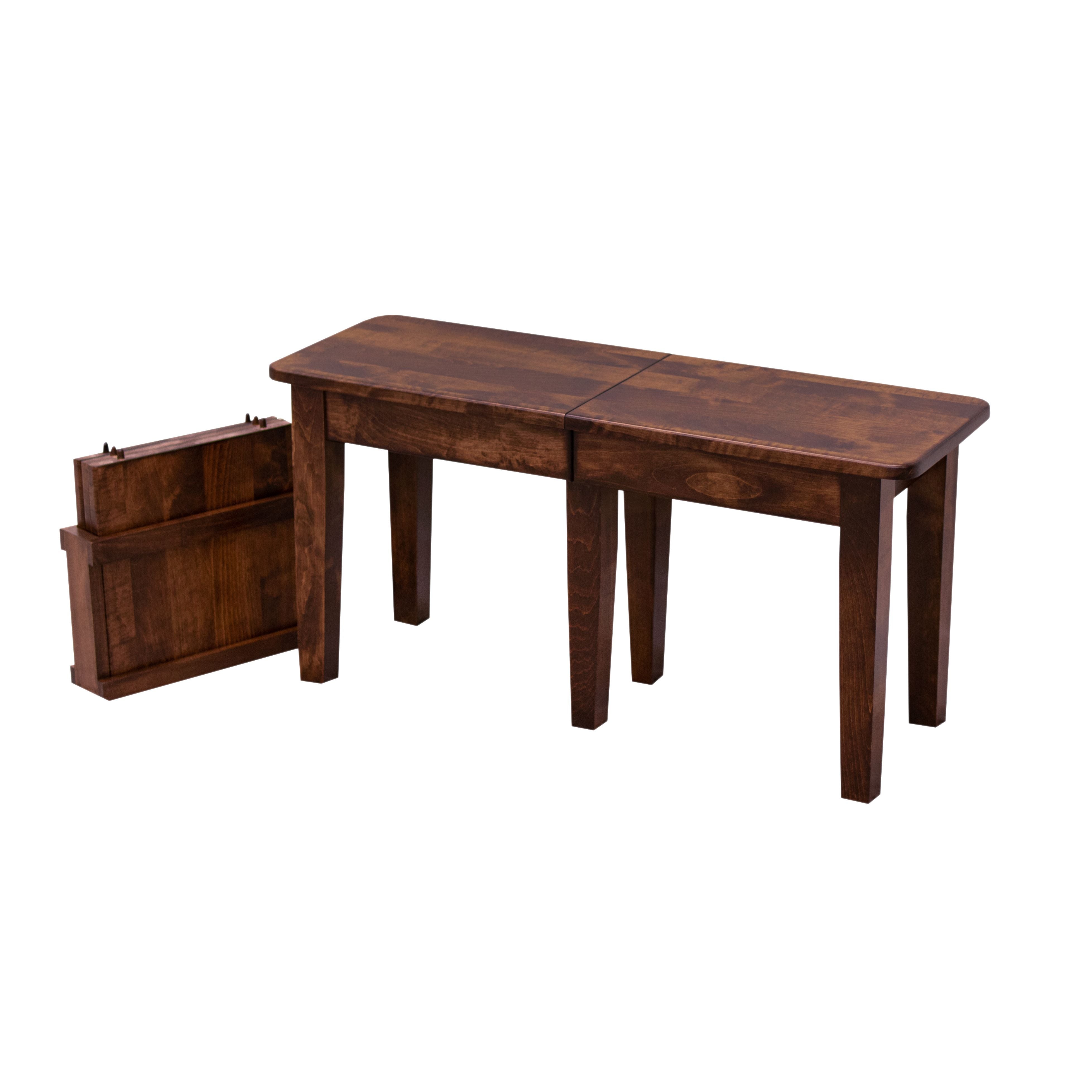 Lakeland Small Dark Maple Extendable Table Set for 4-6