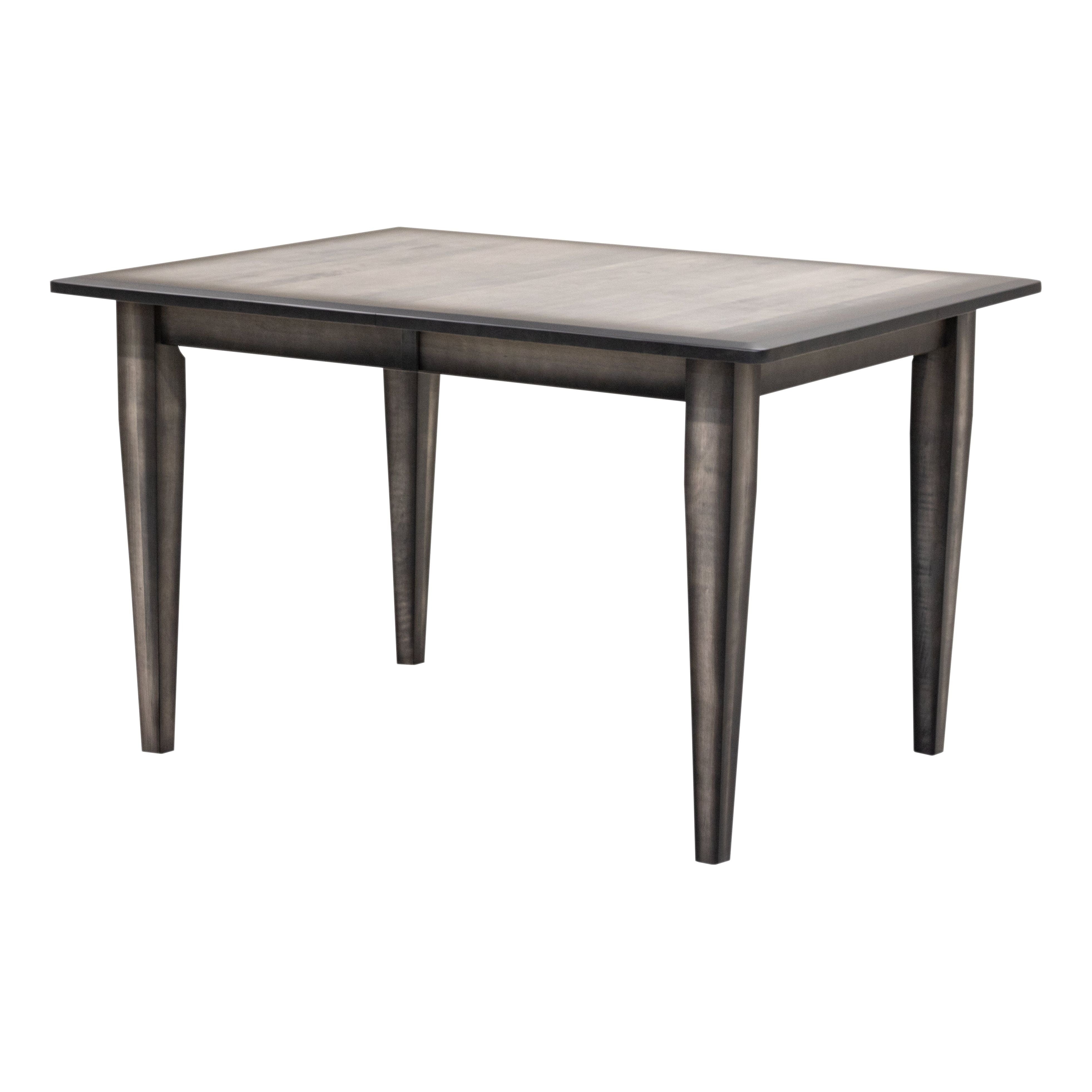 Lakeland Shaker Maple Wood Small Rectangle Kitchen Table | GRB-Burn