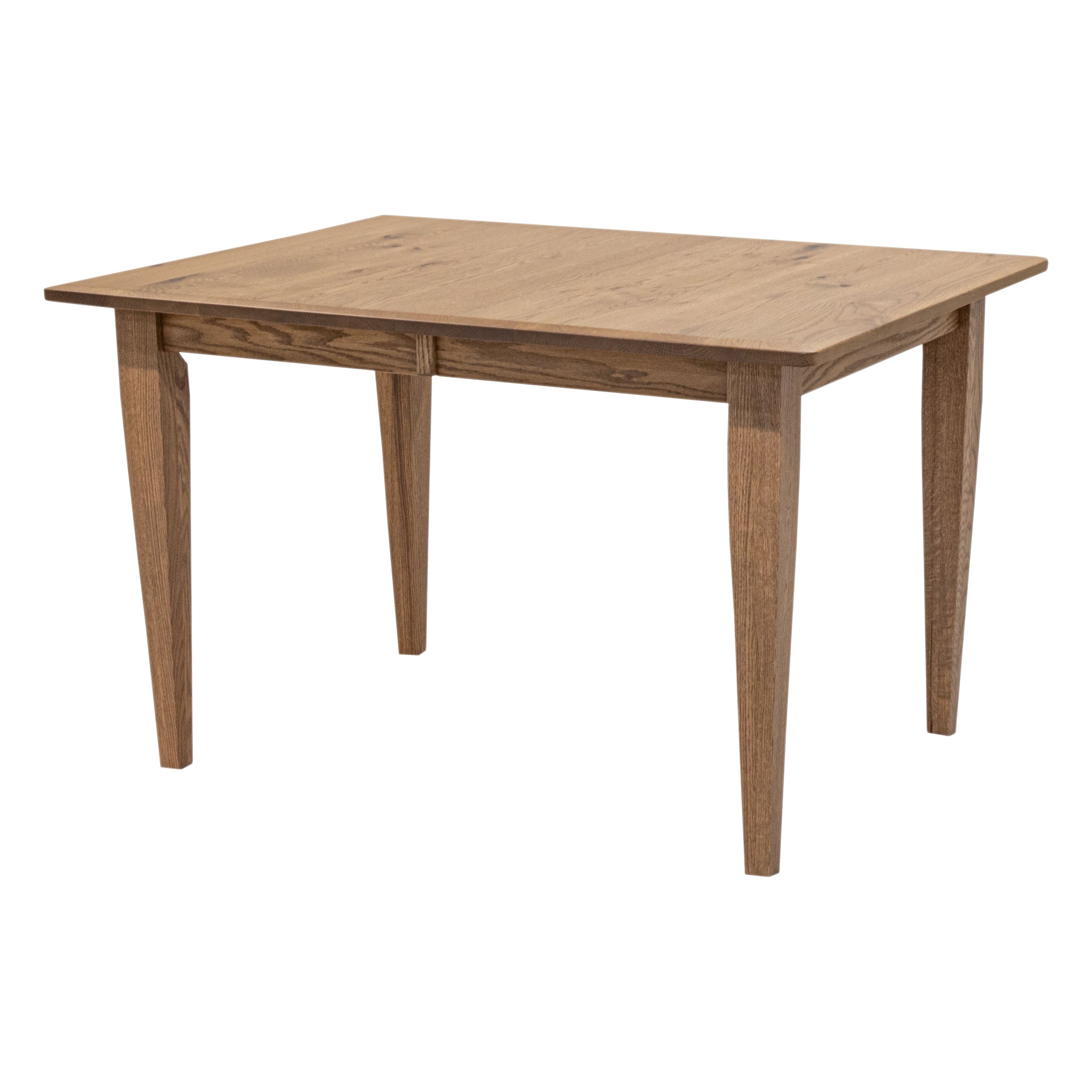 Lakeland Small White Oak Dining Table Set for 4