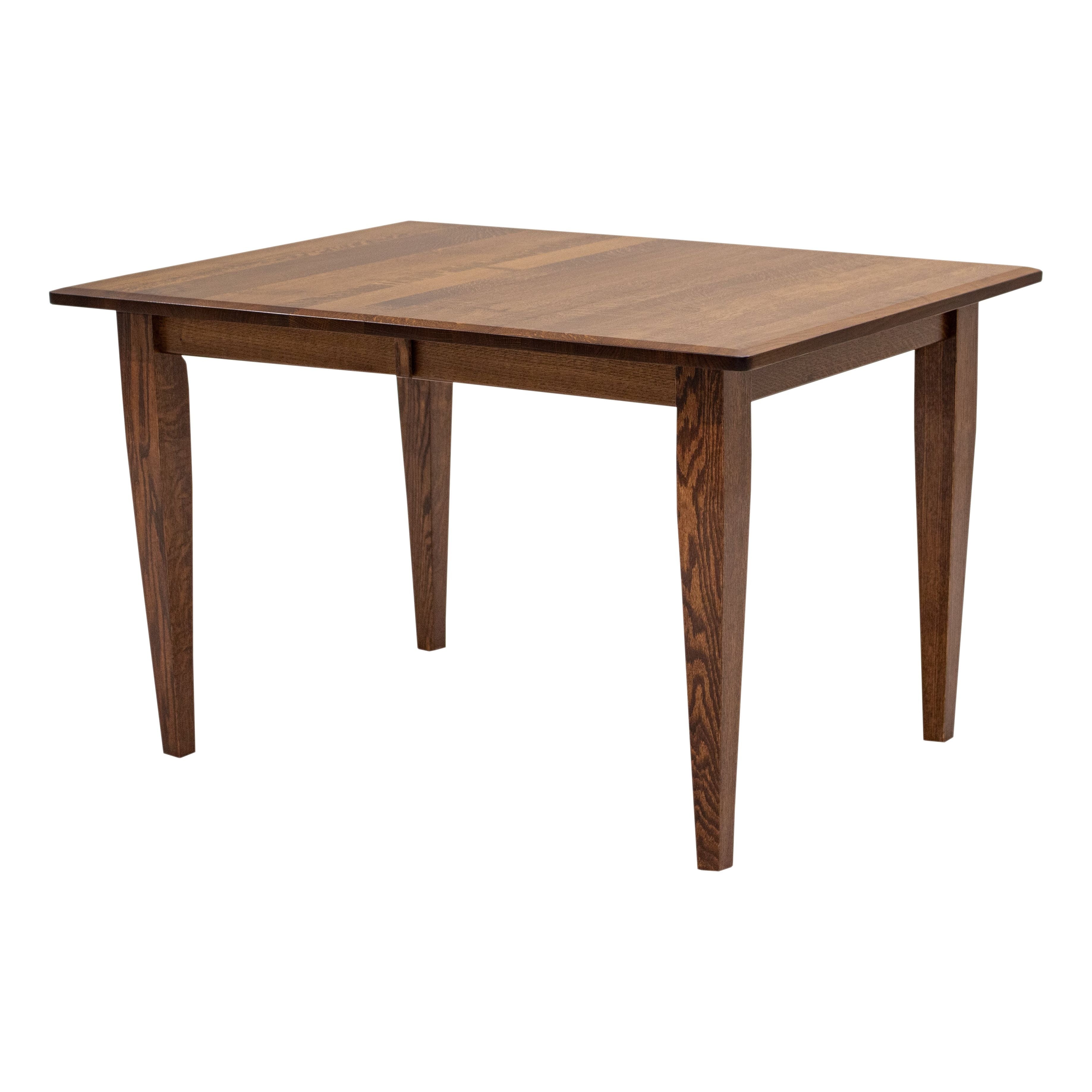 Lakeland Shaker Quarter Sawn White Oak Wood Small Rectangle Kitchen Table | ASB