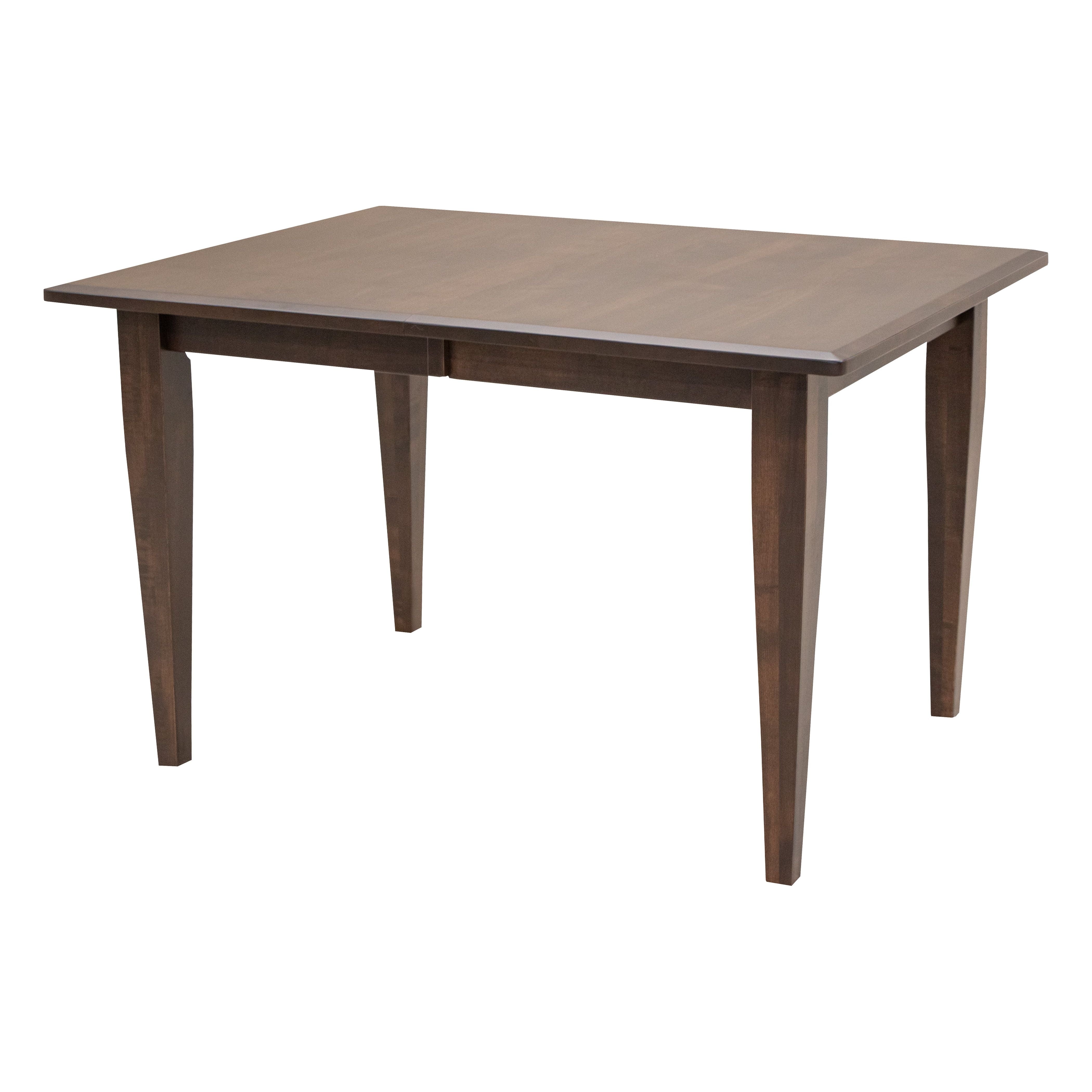 Lakeland Small Dark Extendable Maple Wood Dining Set for 4-8
