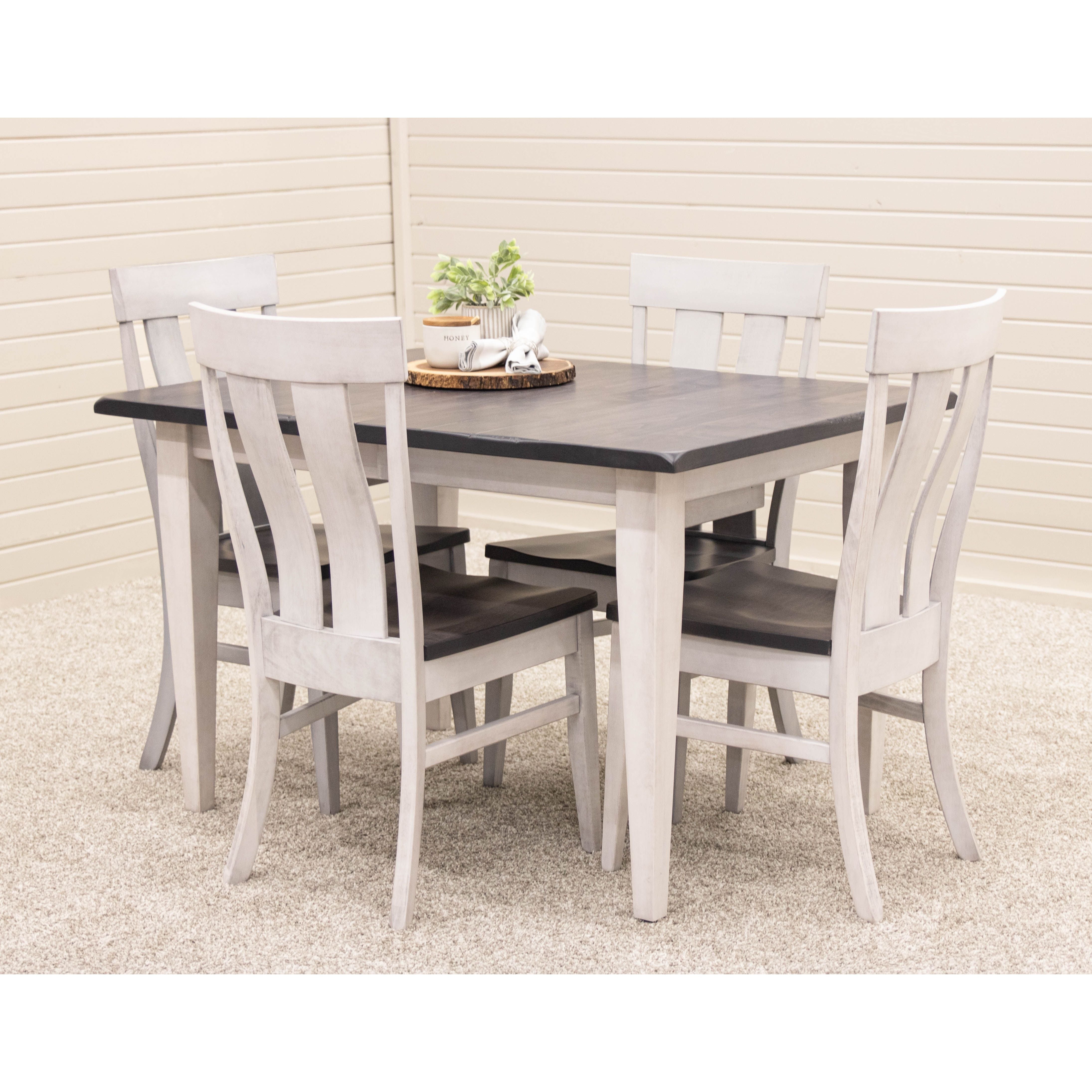 Kinglet White & Wood Side Dining Chair | M-AV&GS