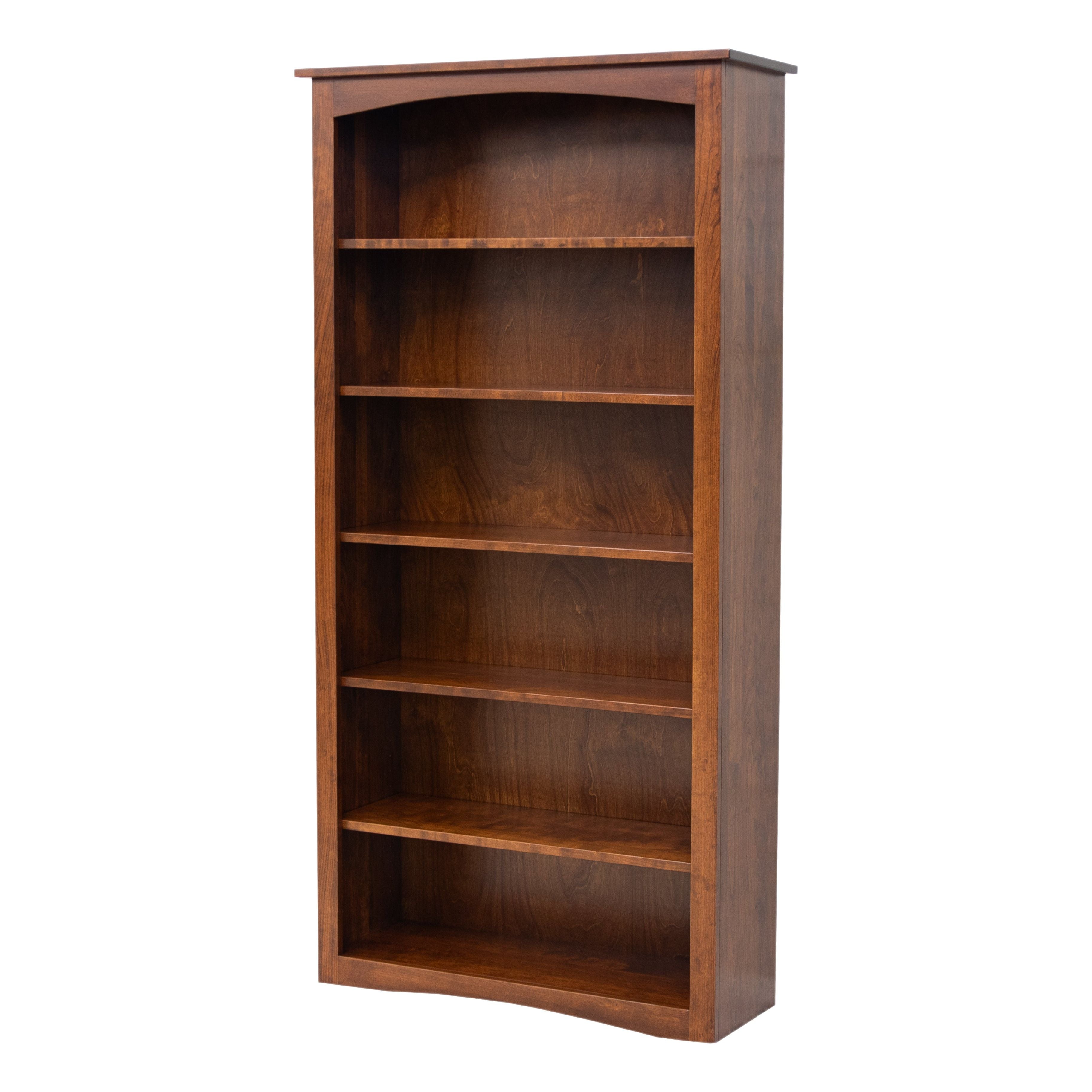 36x72ShakerBookcase-Cherry-