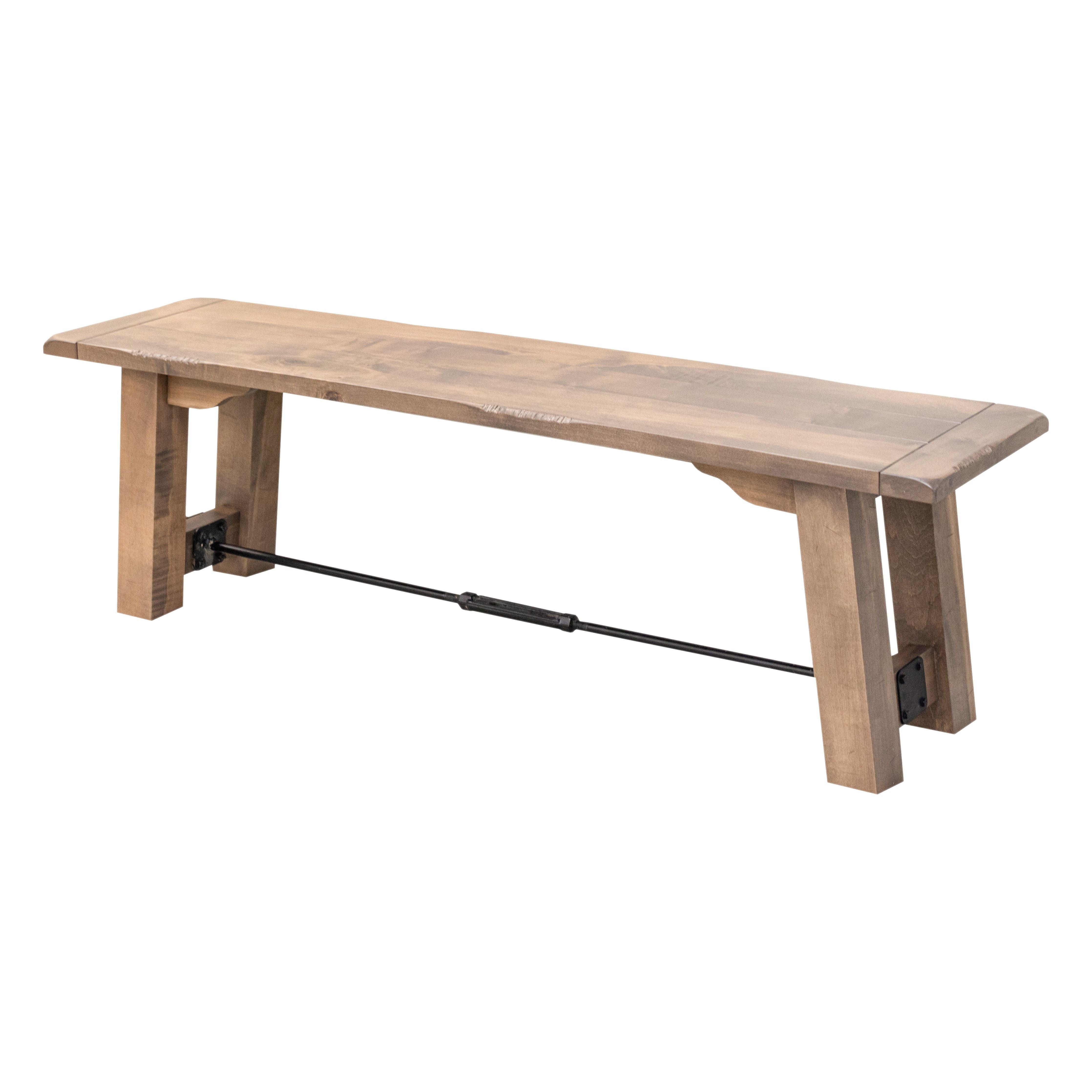 Settler's Trestle Maple Wood Dining Bench | WB