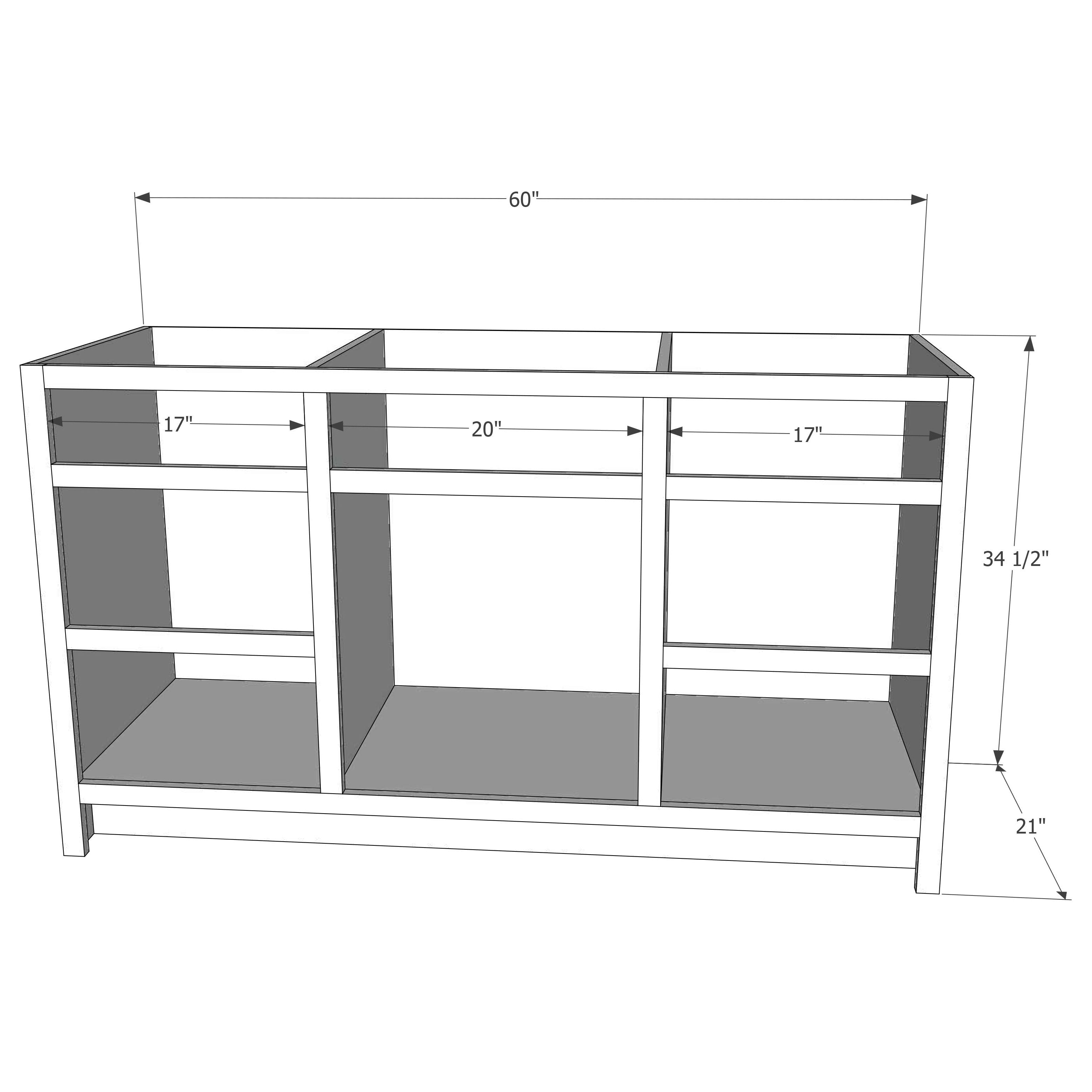 Shaker 60" Single Bowl Vanity