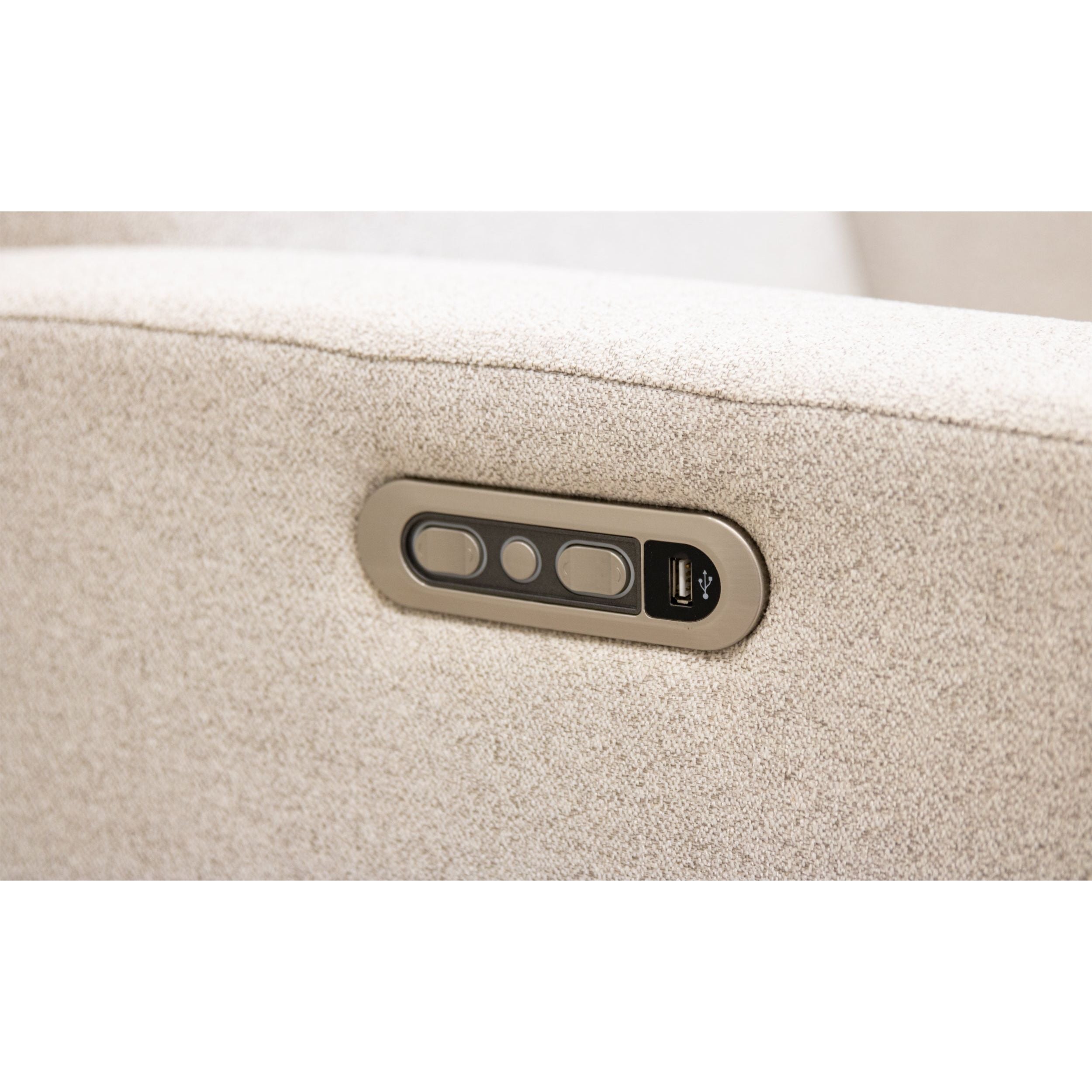 Modern Shaker White Push Back Recliner | 23-13