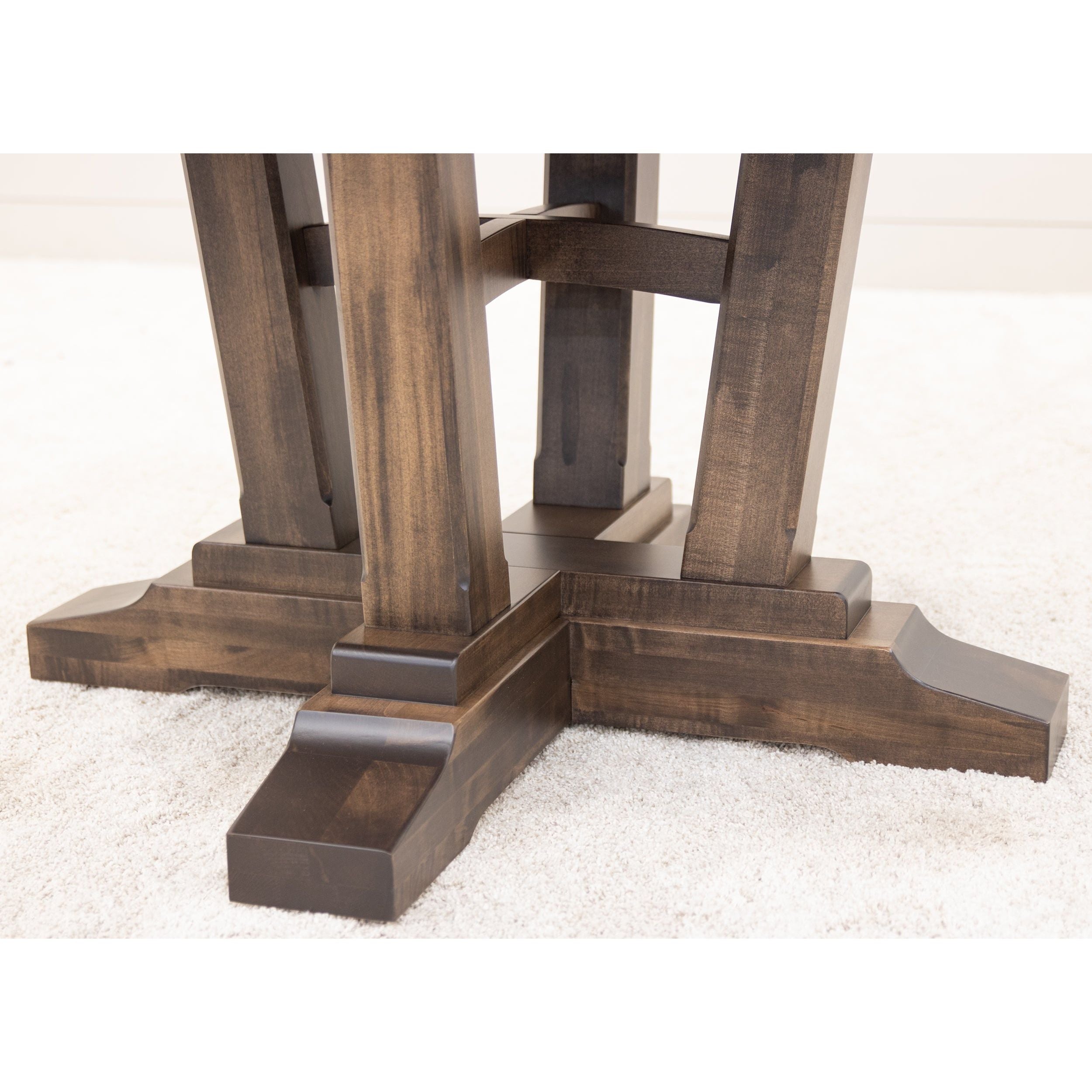 Alberta Maple Wood Large Round Extending Dining Table for 6-10 | CO