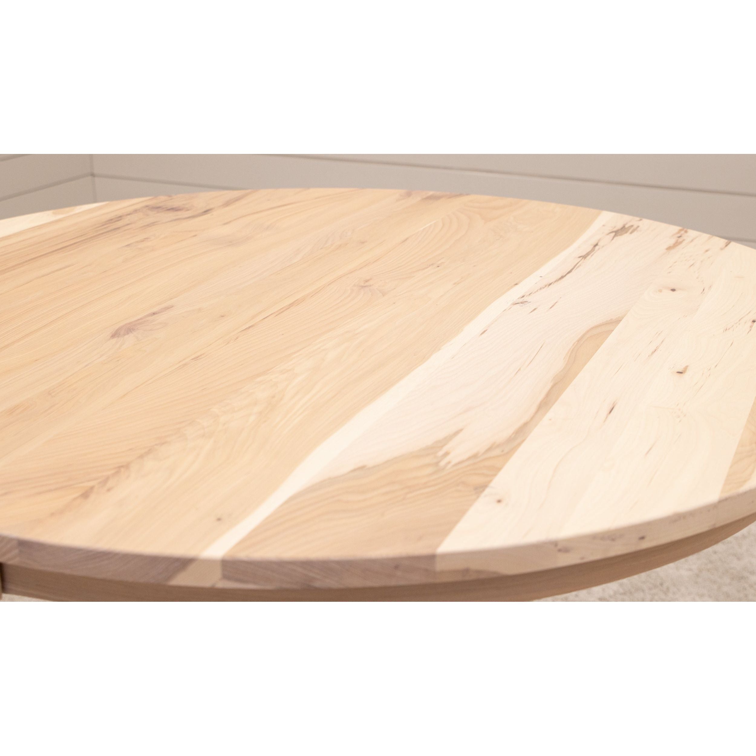Alberta Round Hickory Wood Extending Counter Height Pub Table | SW