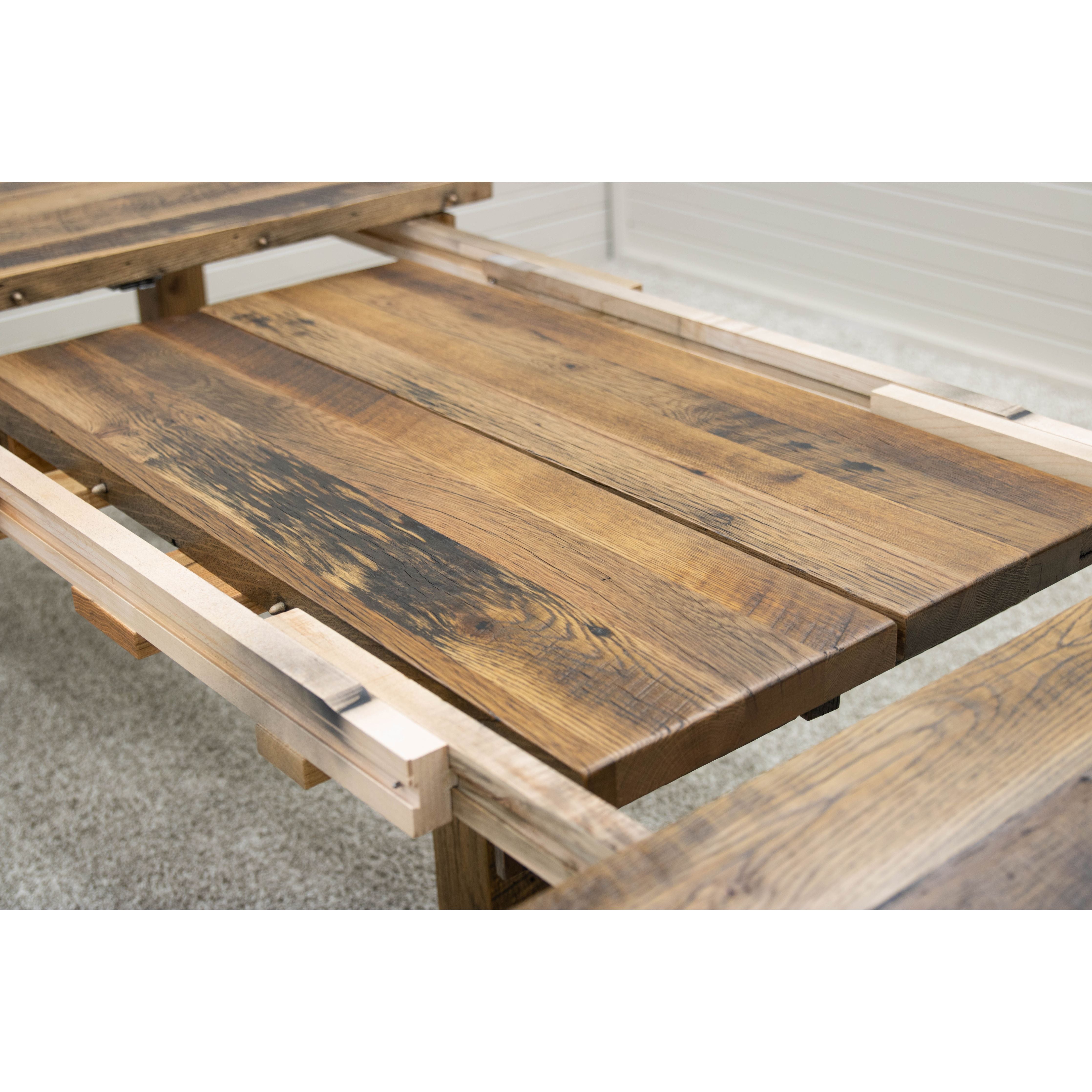 Bradford Reclaimed Wood Extending Dining Table
