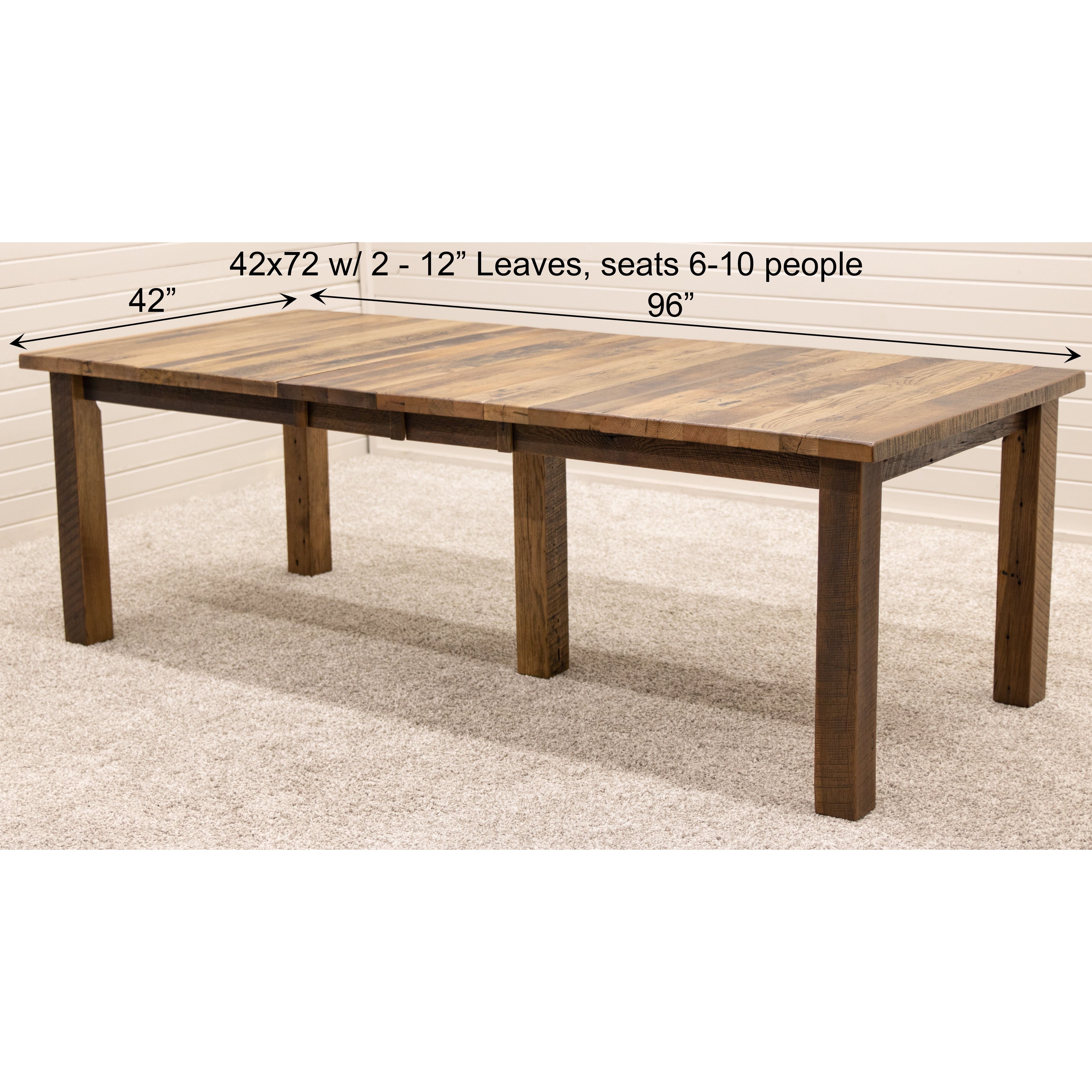 Bradford Reclaimed Wood Extending Dining Table