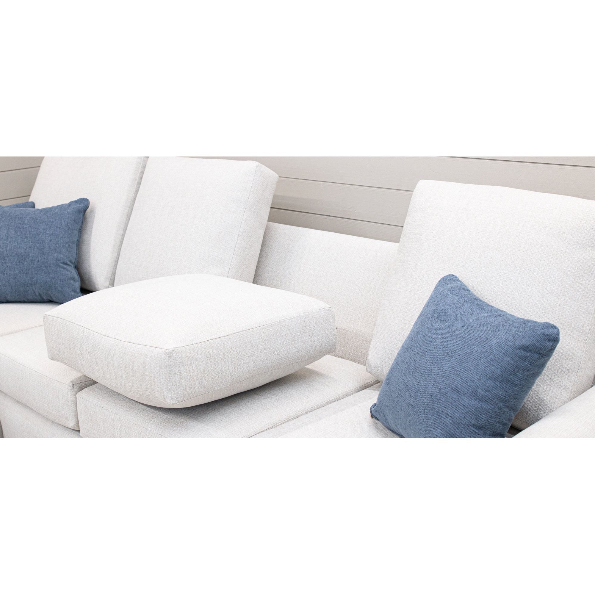 Anaheim White Stationary Sofa with Chaise | R1-87
