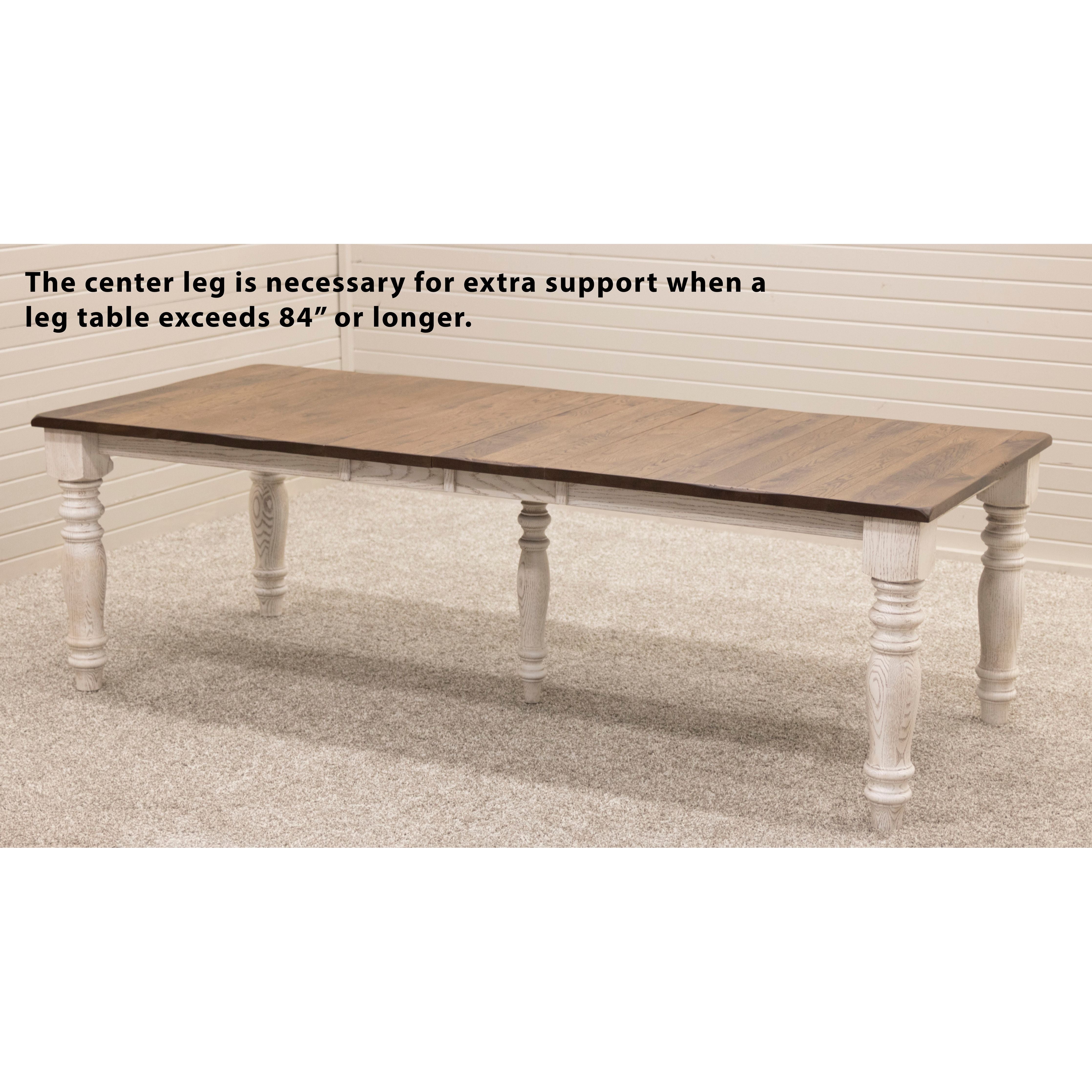 Arcadia Turned Leg Farmhouse Black & Wood Extending Dining Table | M-EB&DCD