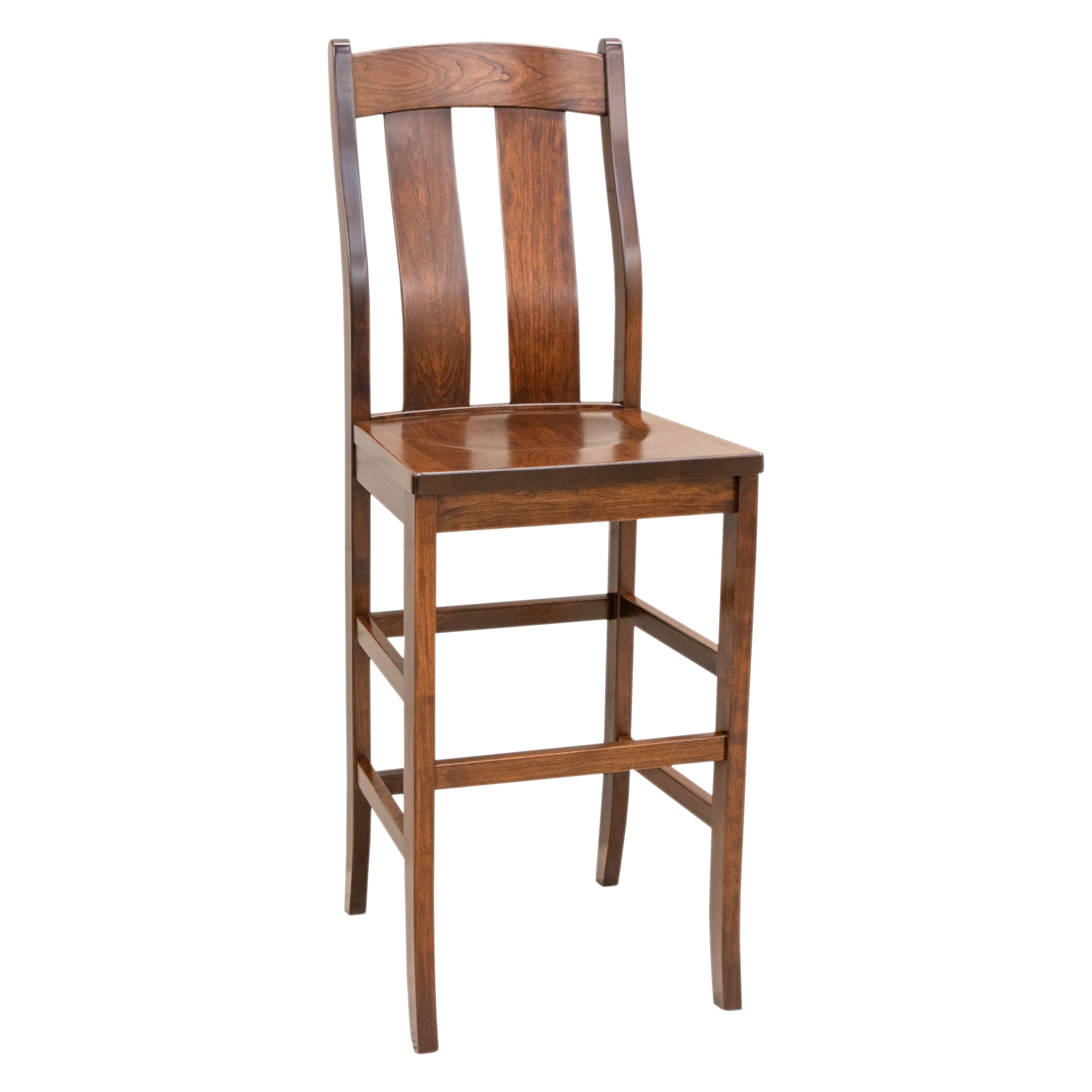 Arlington Cherry Wood 24" Stationary Bar Stool | ASB