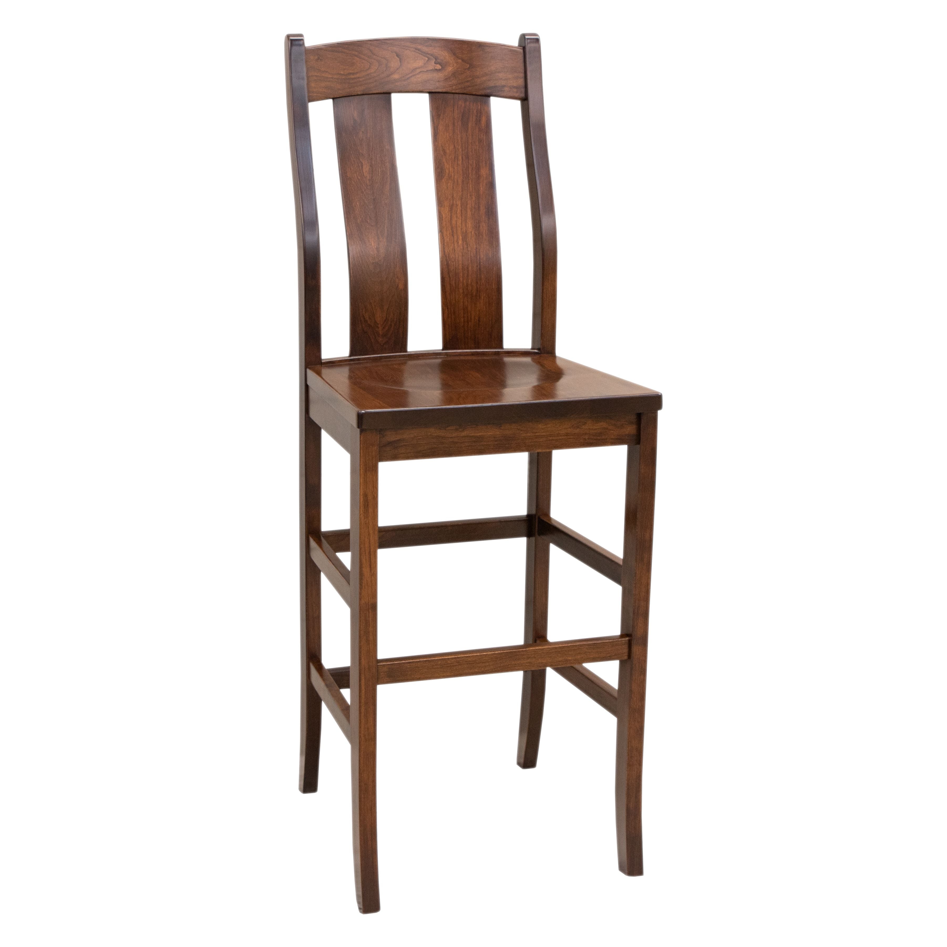 Arlington Cherry Wood 24" Stationary Bar Stool | GB