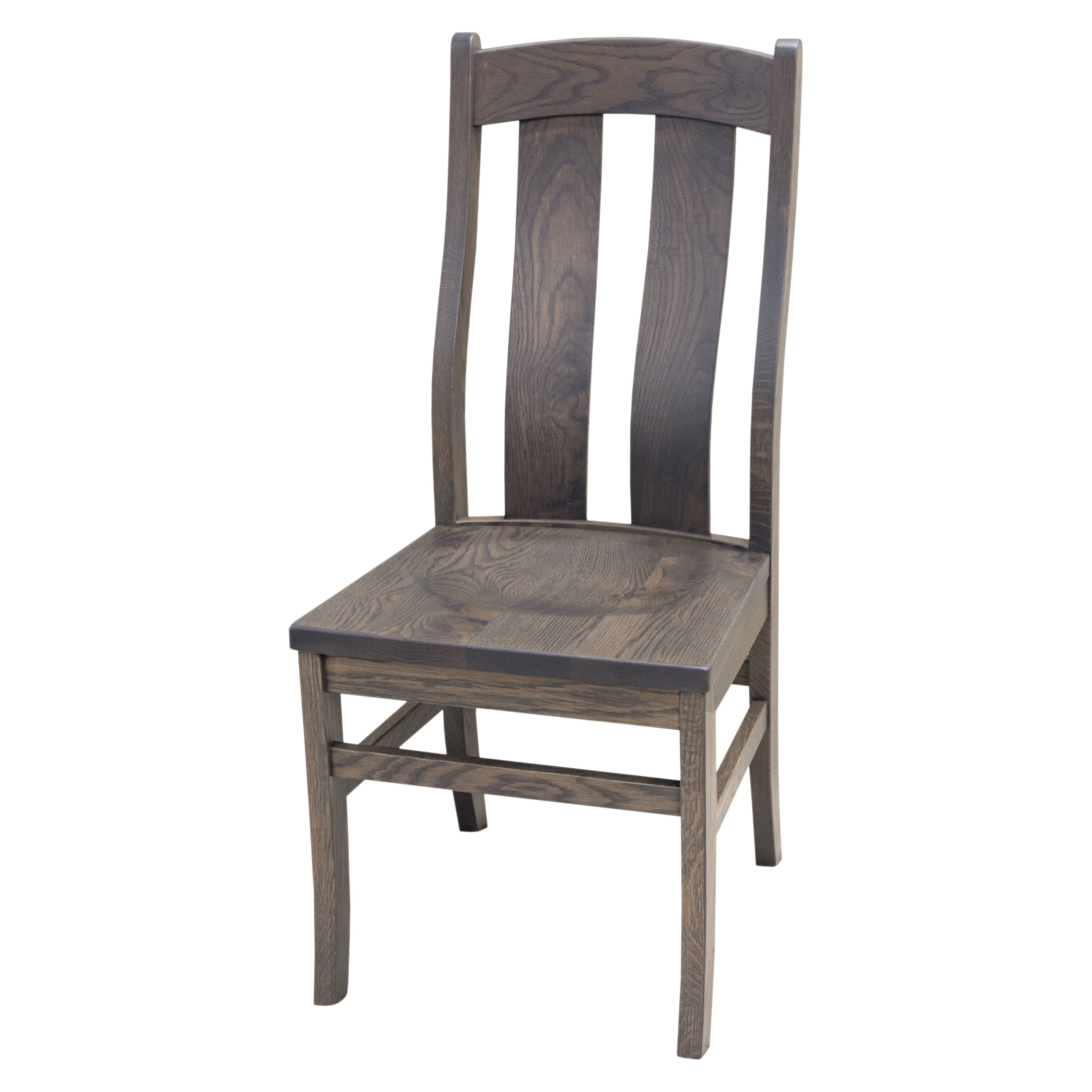 Arlington Rustic White Oak Wood Side Dining Chair | SB