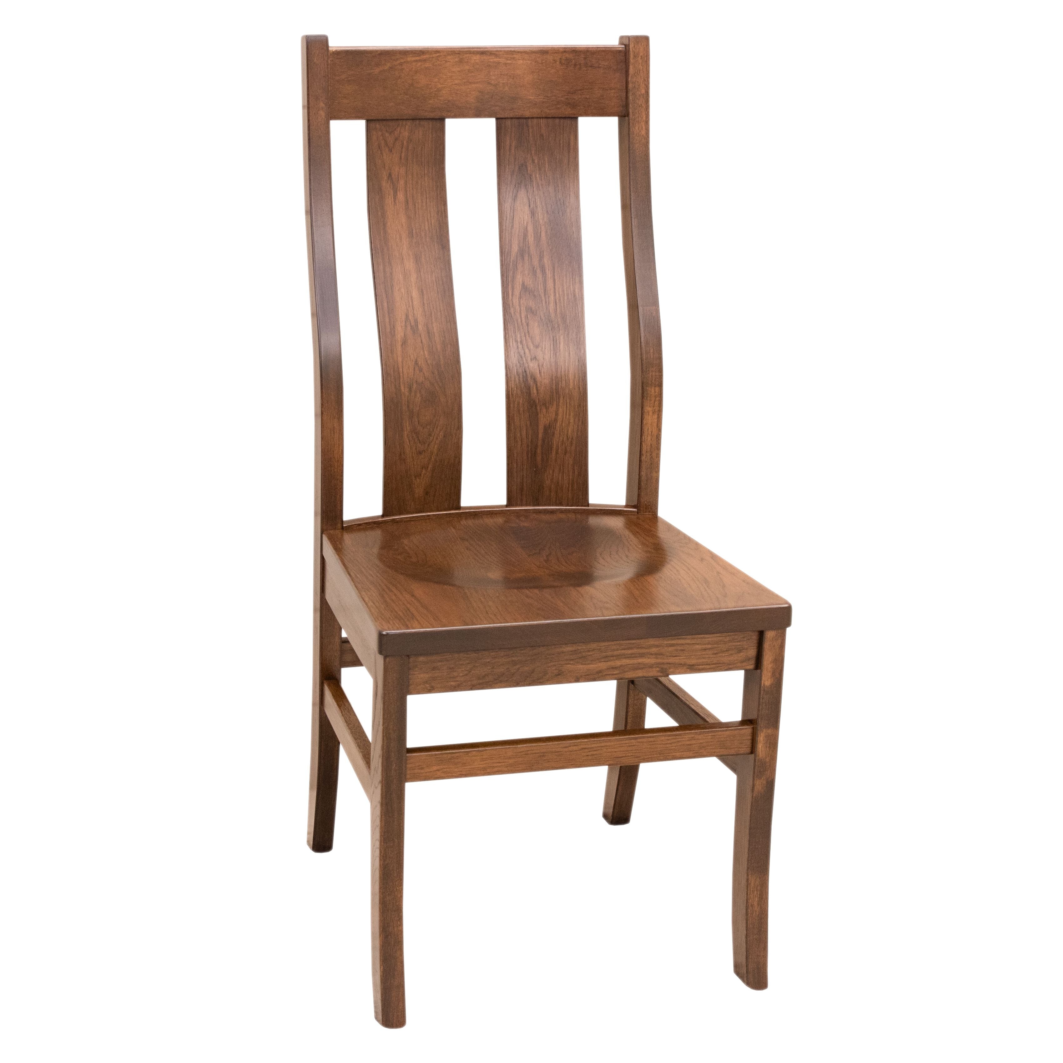 Arlington Straight Top Hickory Wood Side Dining Chair | ASB