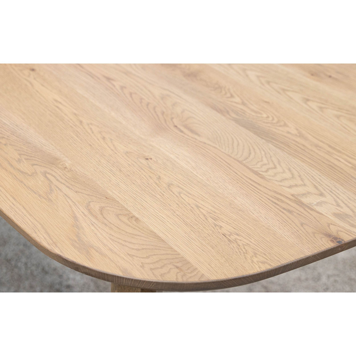 Astoria Mid Century White Oak Wood Extending Dining Table | DS