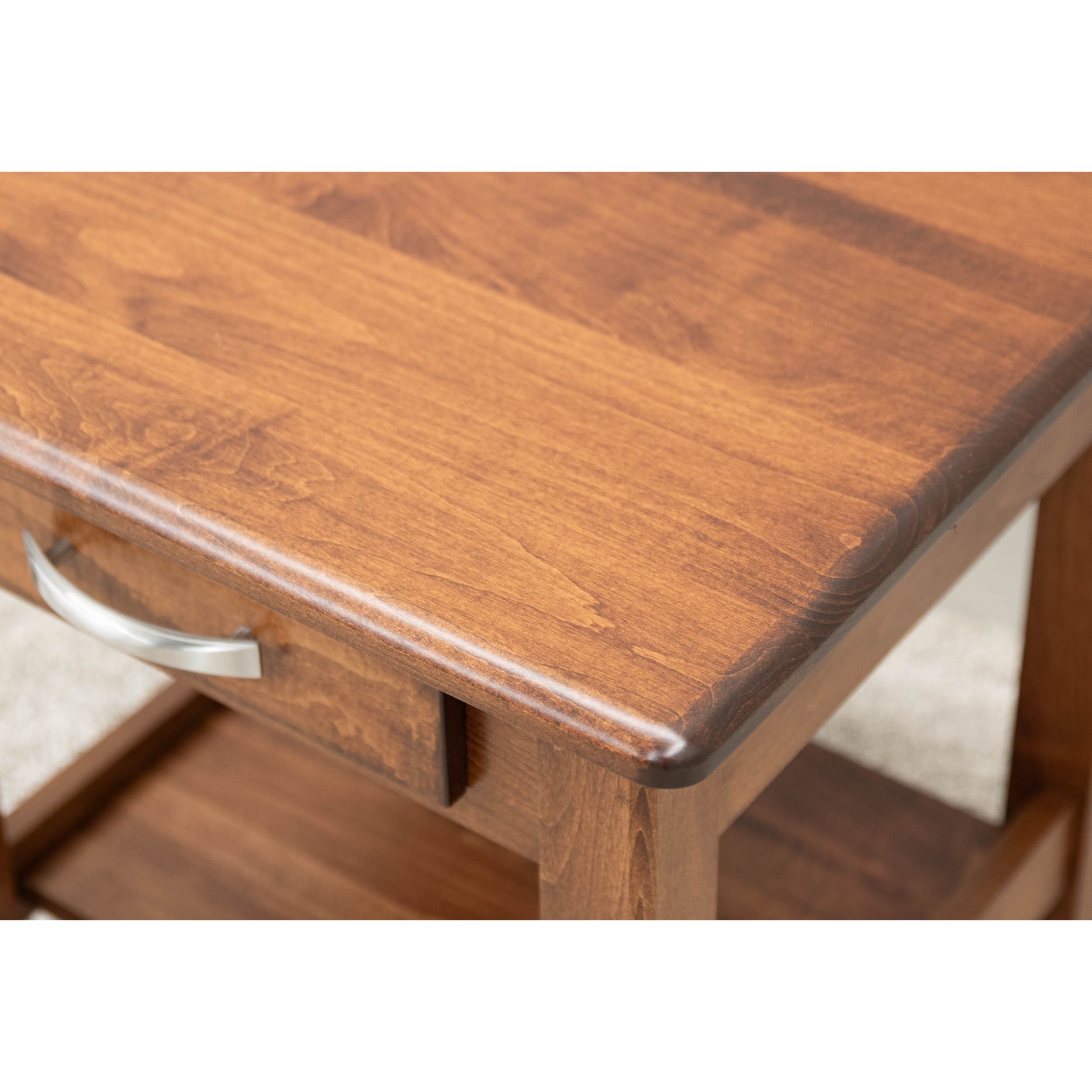 Austin Maple Wood Large Square Open End Table | BOS