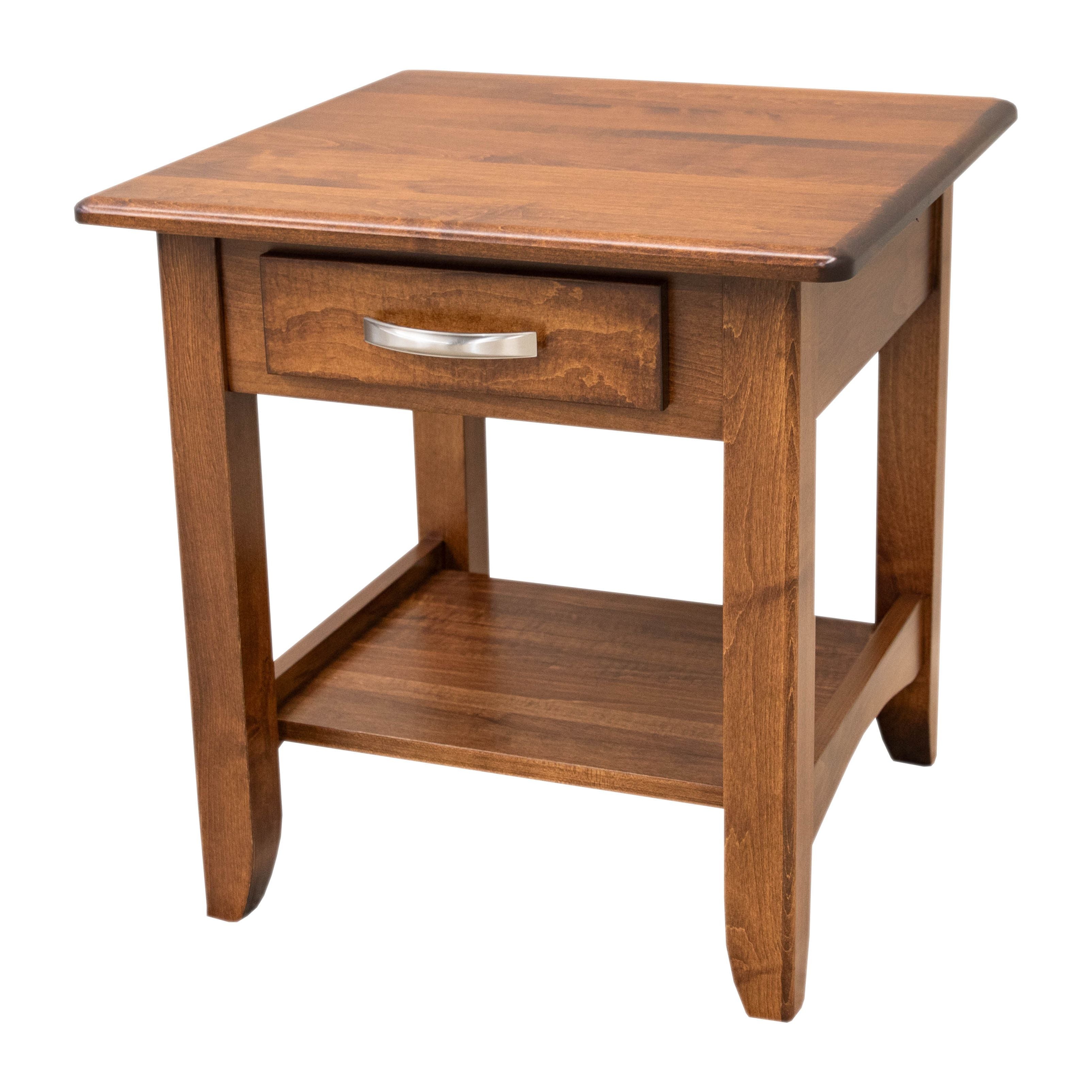 Austin Maple Wood Large Square Open End Table | BOS