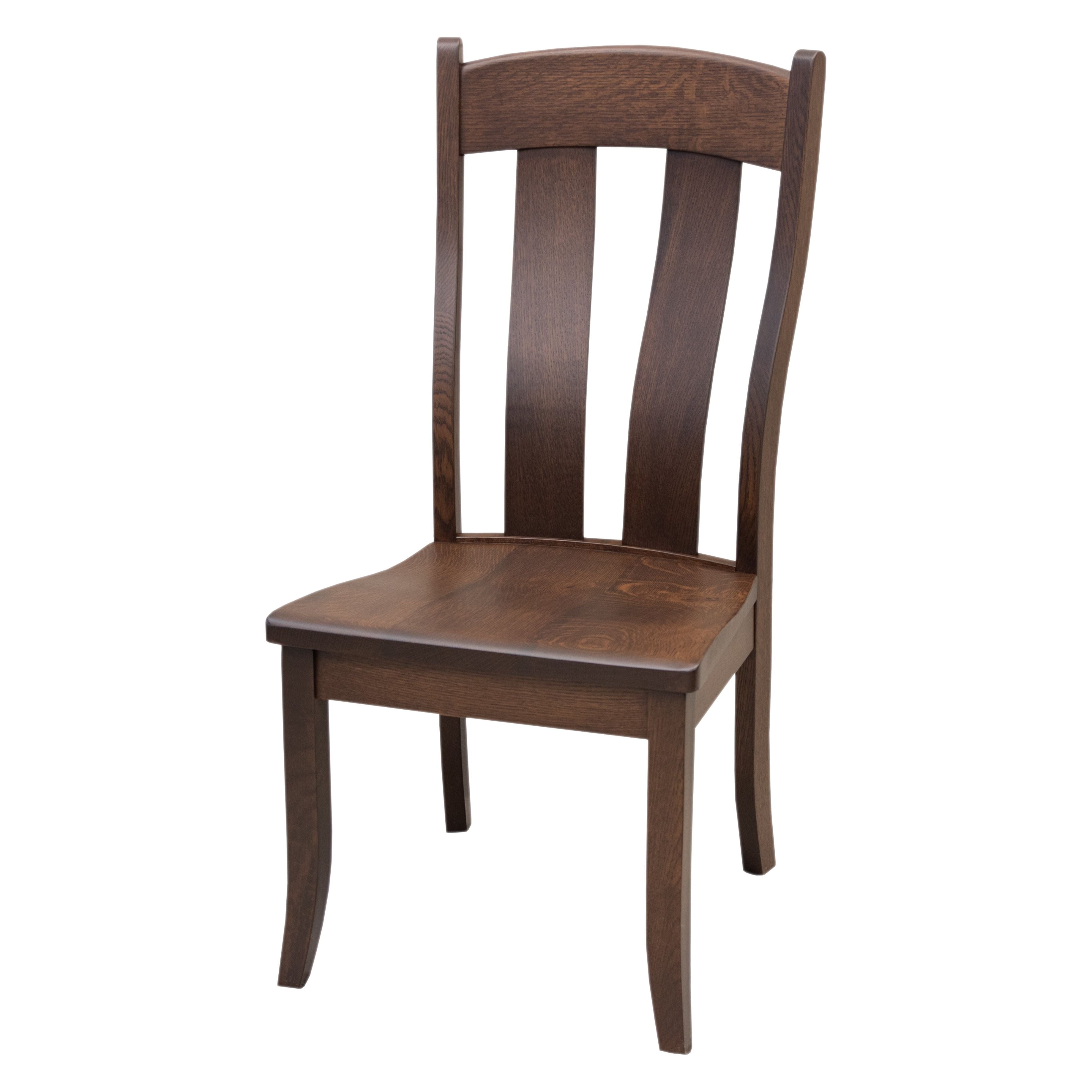 Austin Rustic Quarter Sawn White Oak Wood Side Dining Chair | BV