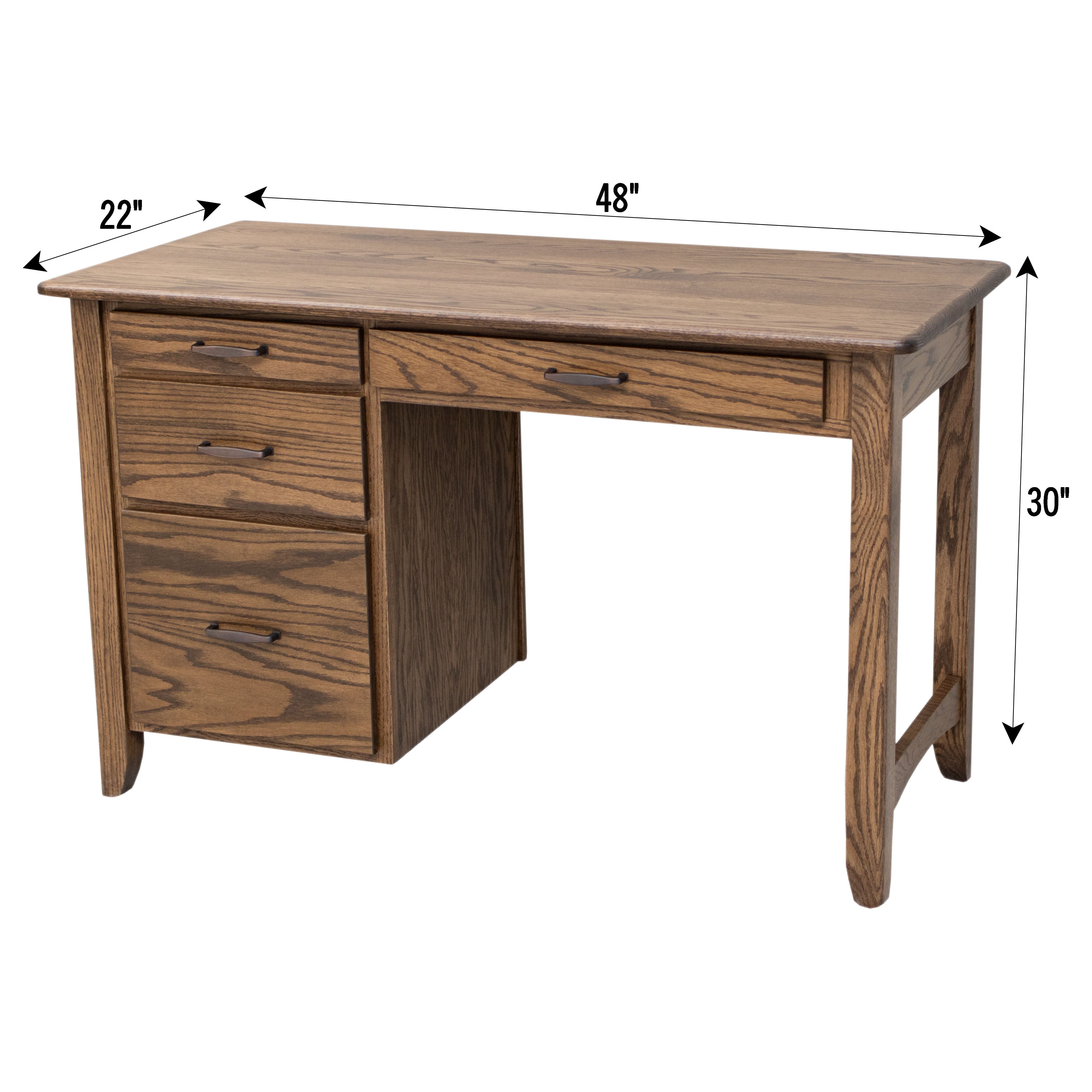Austin Small Oak Wood Desk | CO