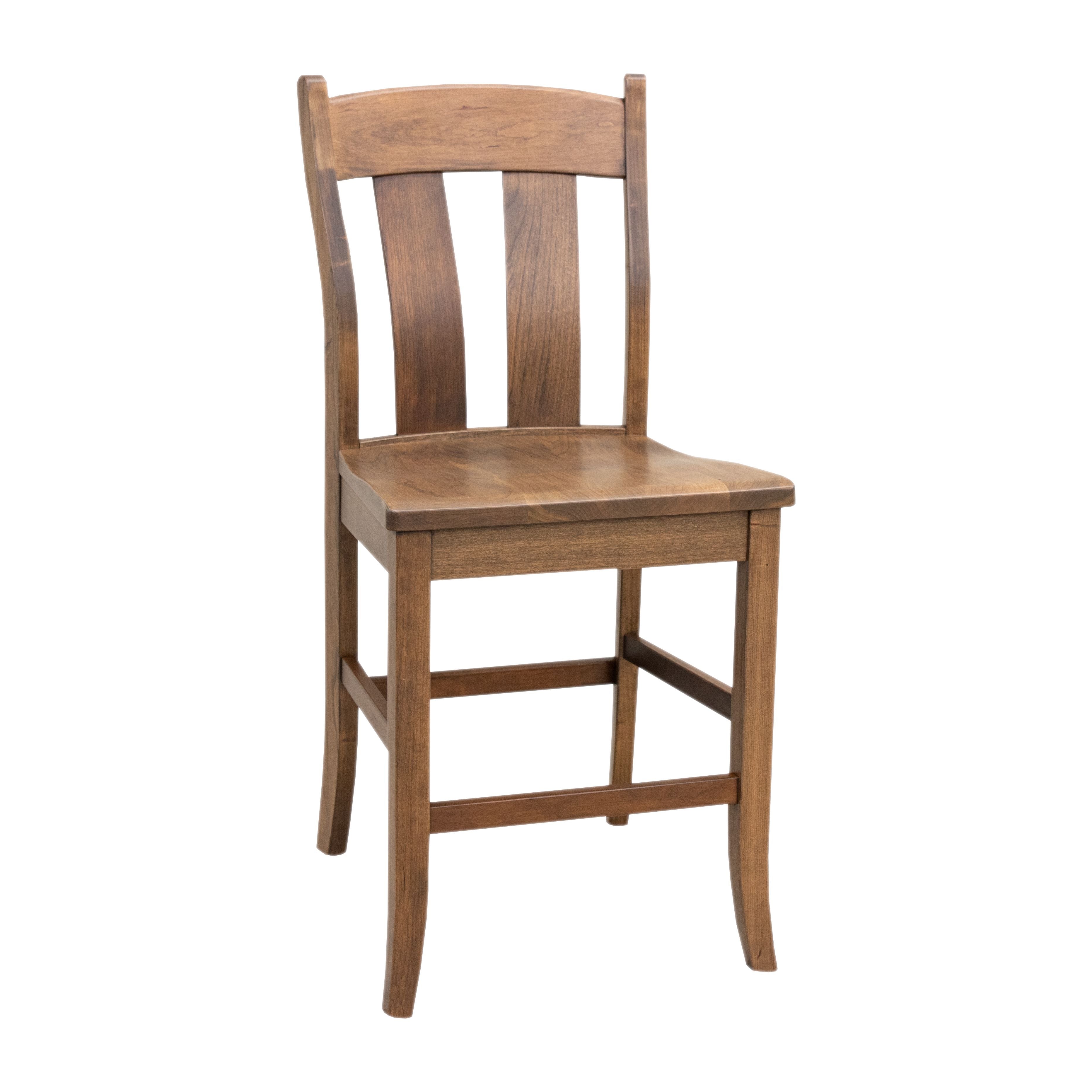Austin Cherry Wood 24" Stationary Bar Stool | CO