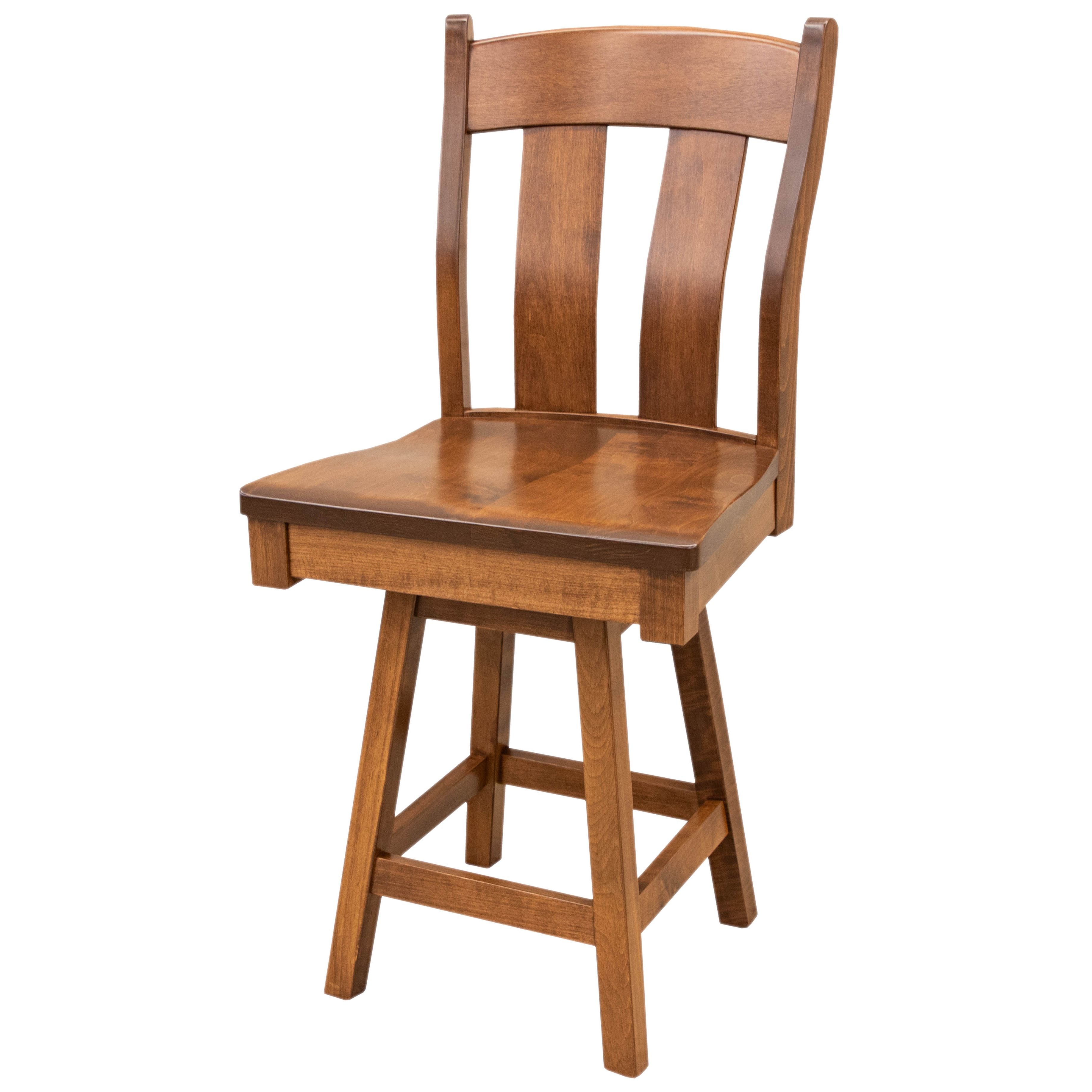 Austin Maple Wood 24" Swivel Bar Stool | BOS