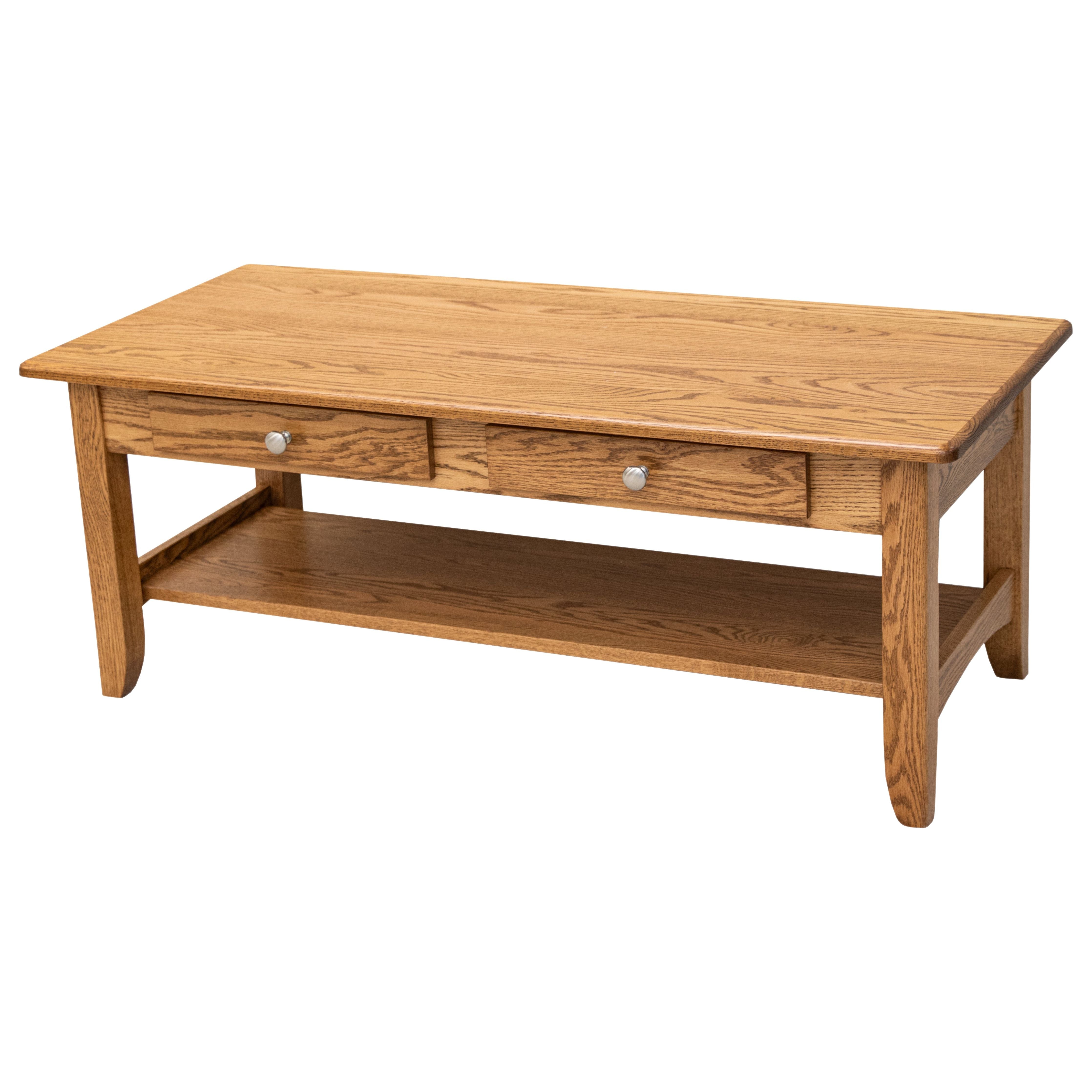 Austin Oak Wood Rectangle Open Coffee Table | FW