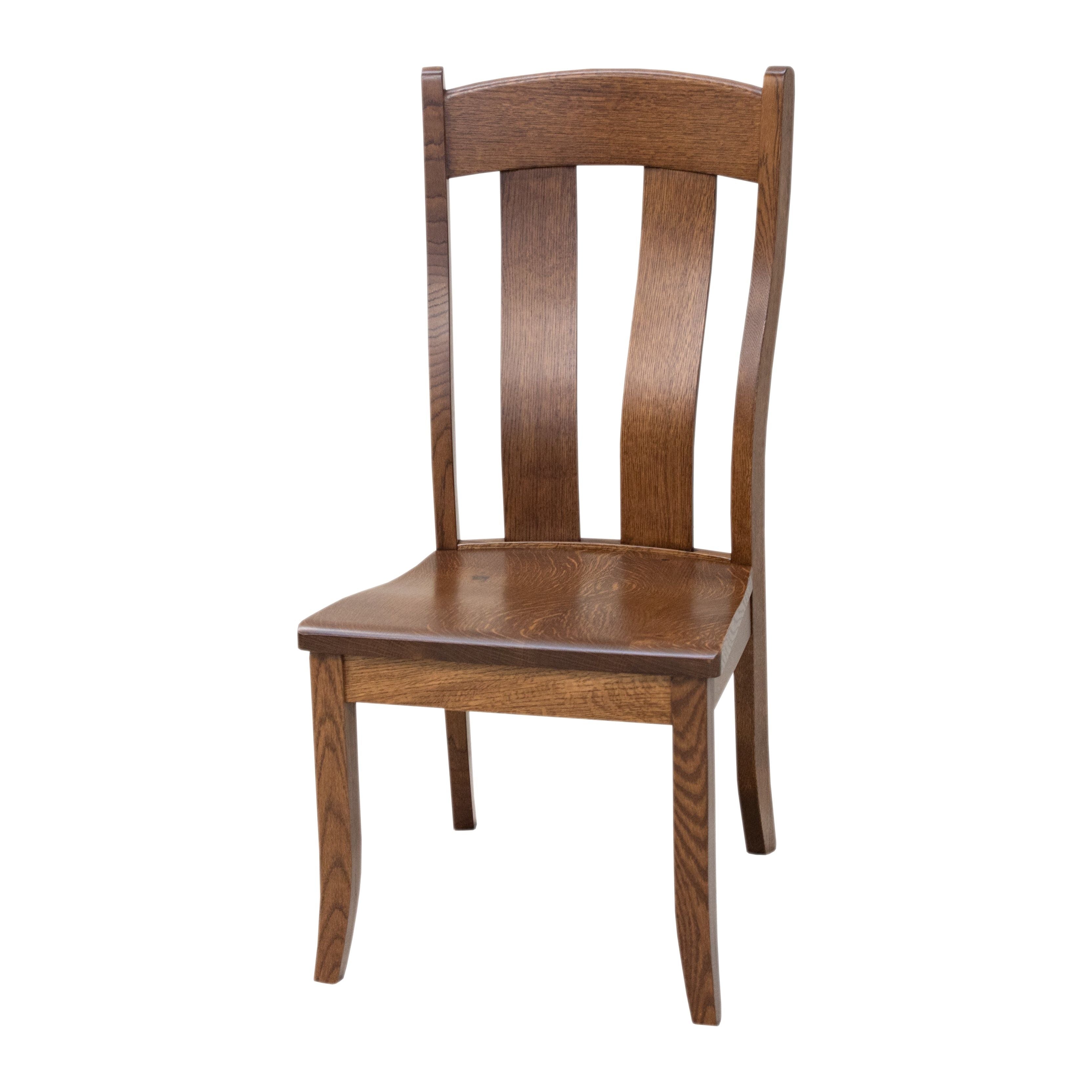 Austin Rustic Quarter Sawn White Oak Wood Side Dining Chair | ASB