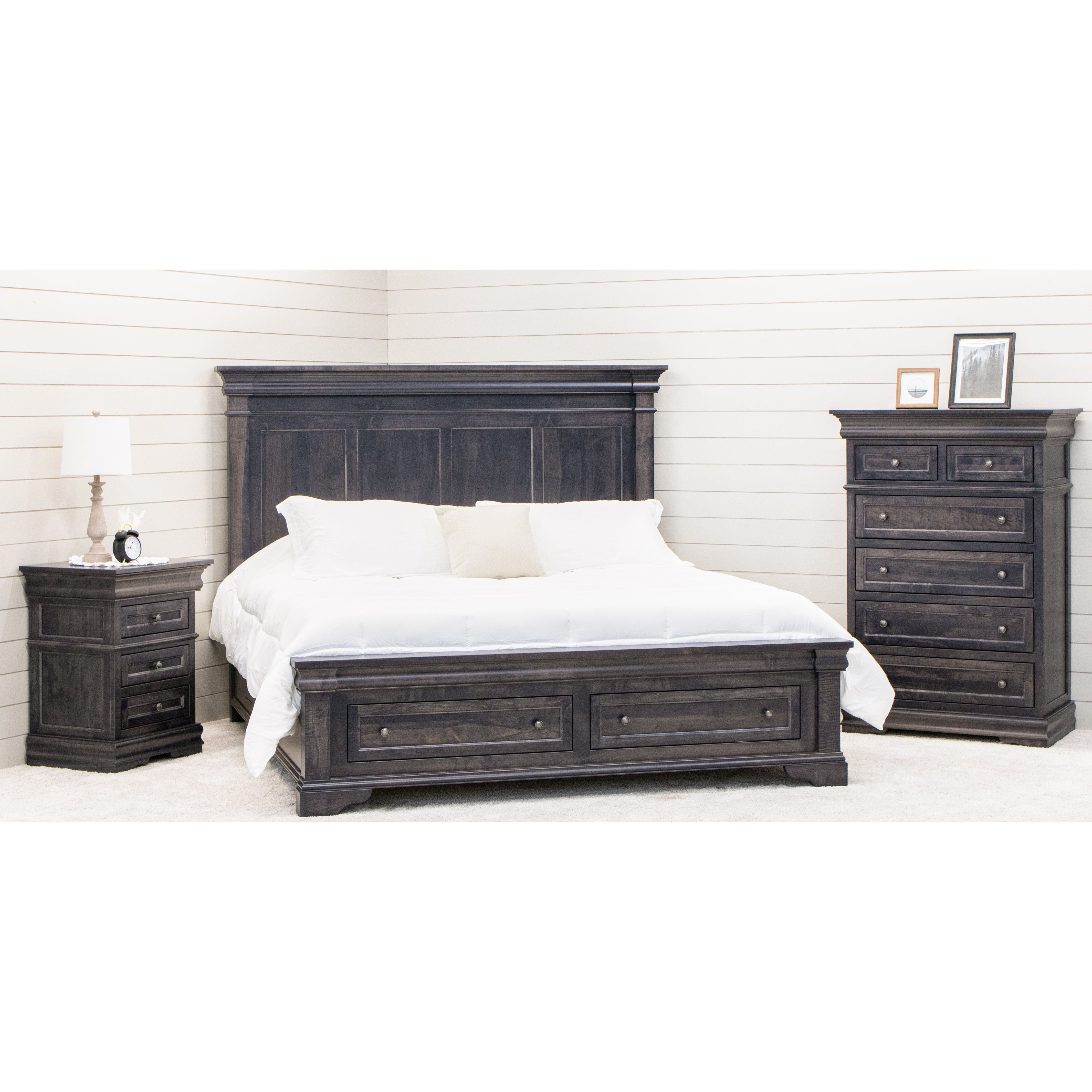 Belmont Maple Wood 3-Drawer Nightstand | GS