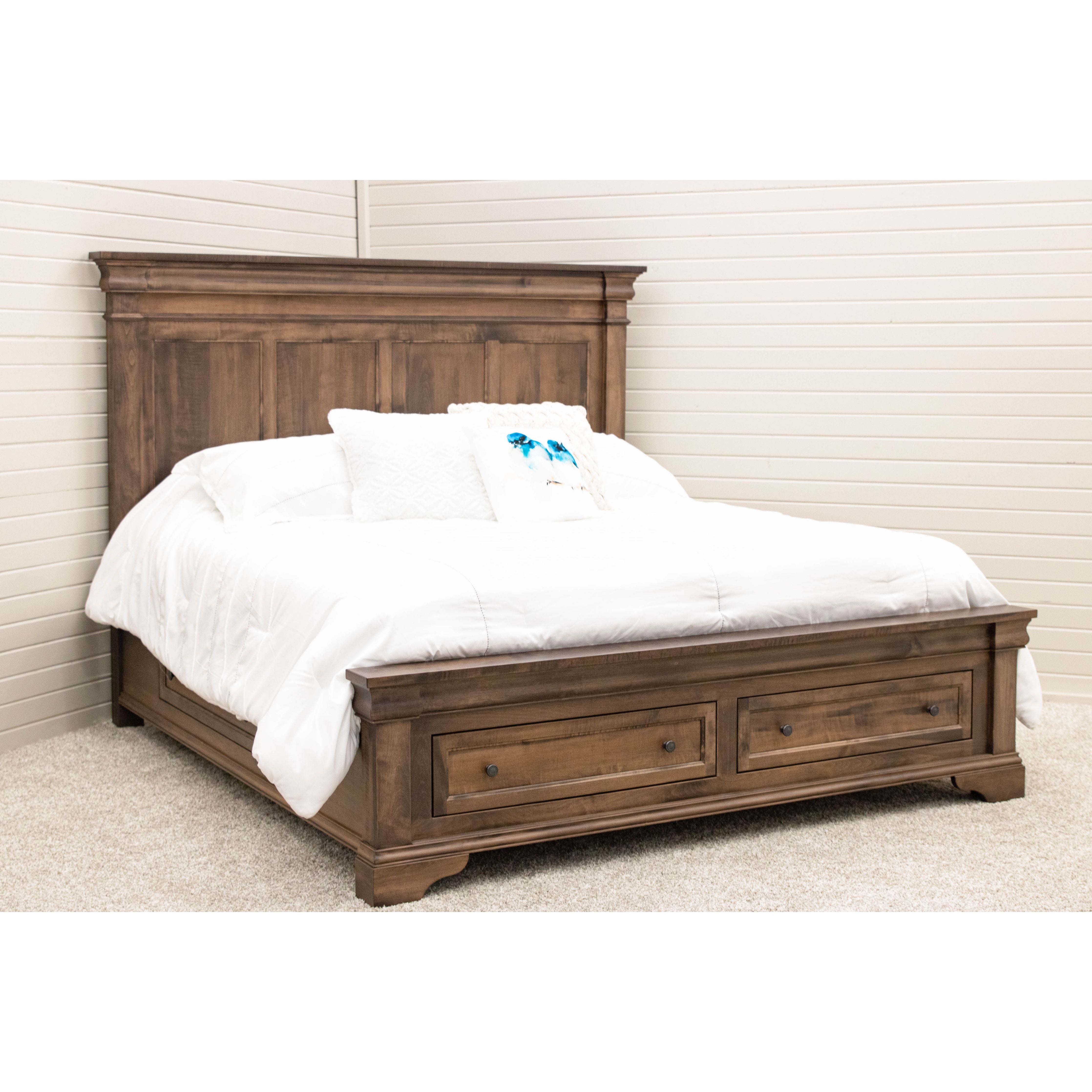 Belmont 6-piece King Bedroom Set in Maple Wood