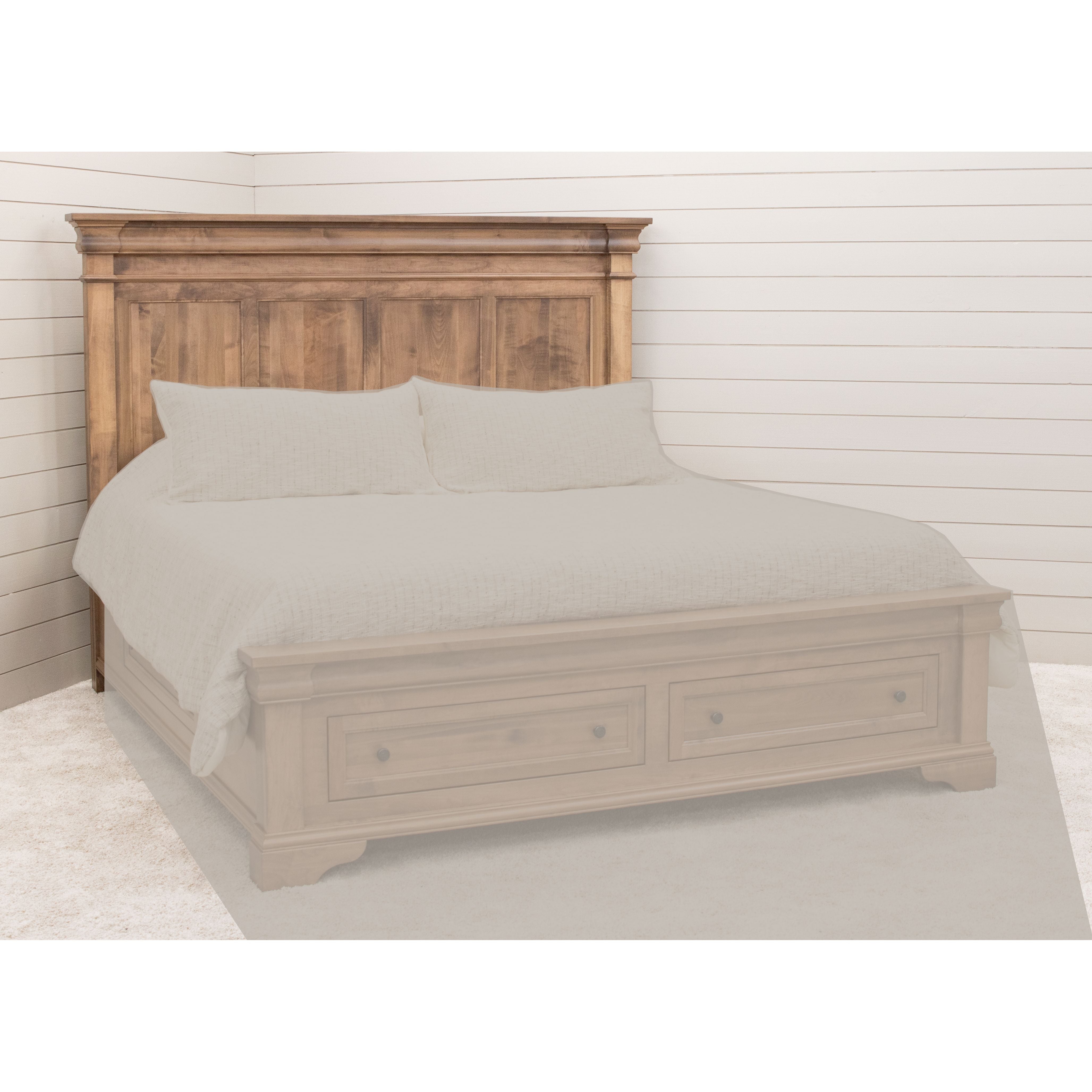 Belmont King Maple Wood Storage Platform Bed | WB