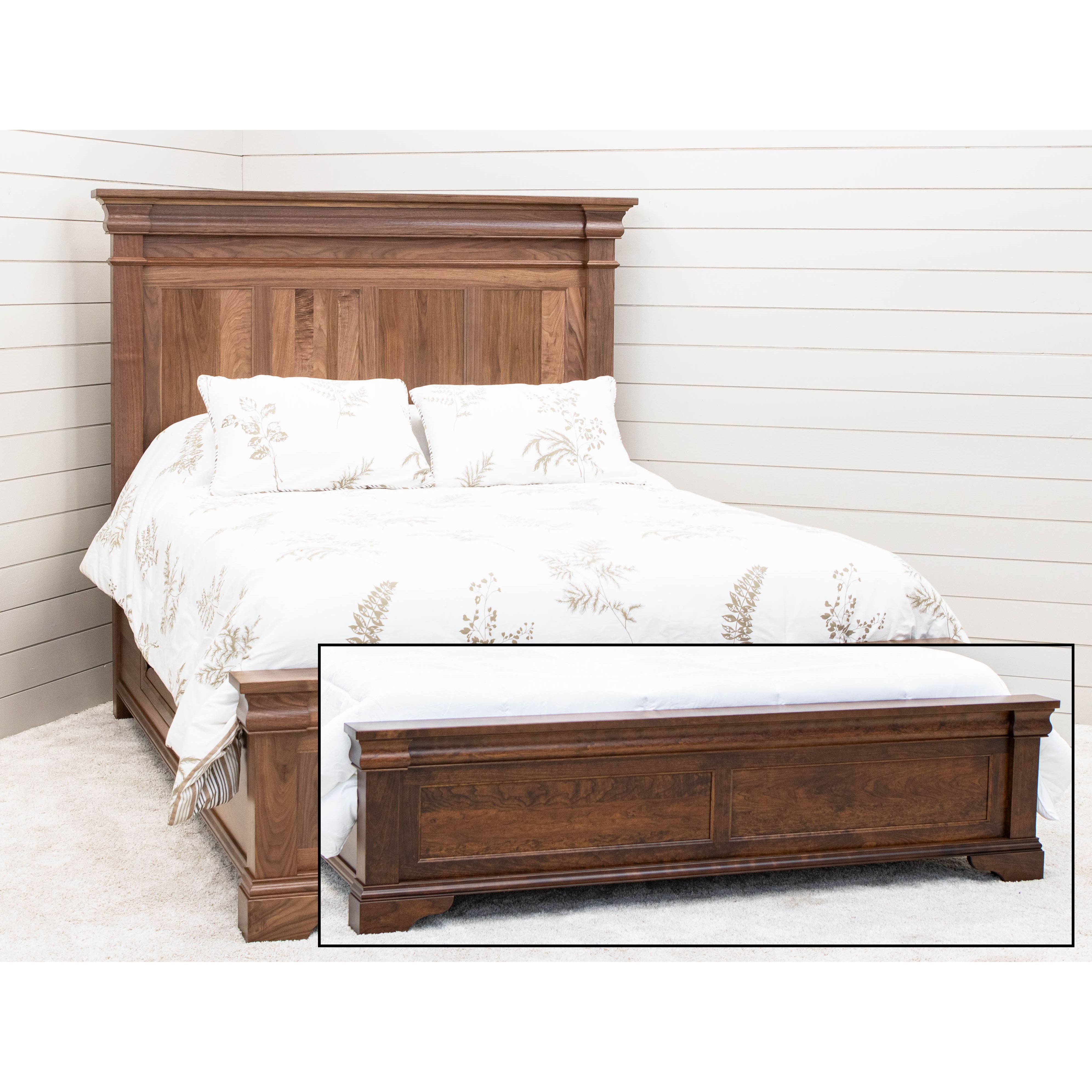 Belmont California King Walnut Wood Storage Platform Bed | NAT