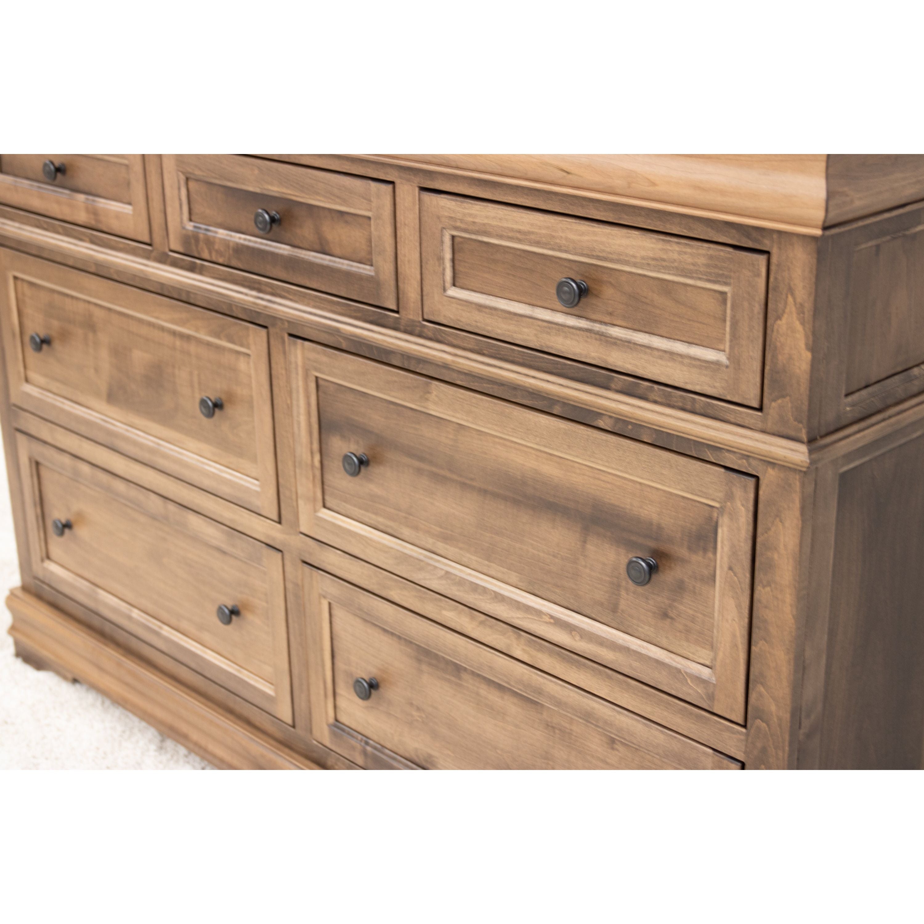 Belmont Maple Wood 7-Drawer Tall Dresser | CO