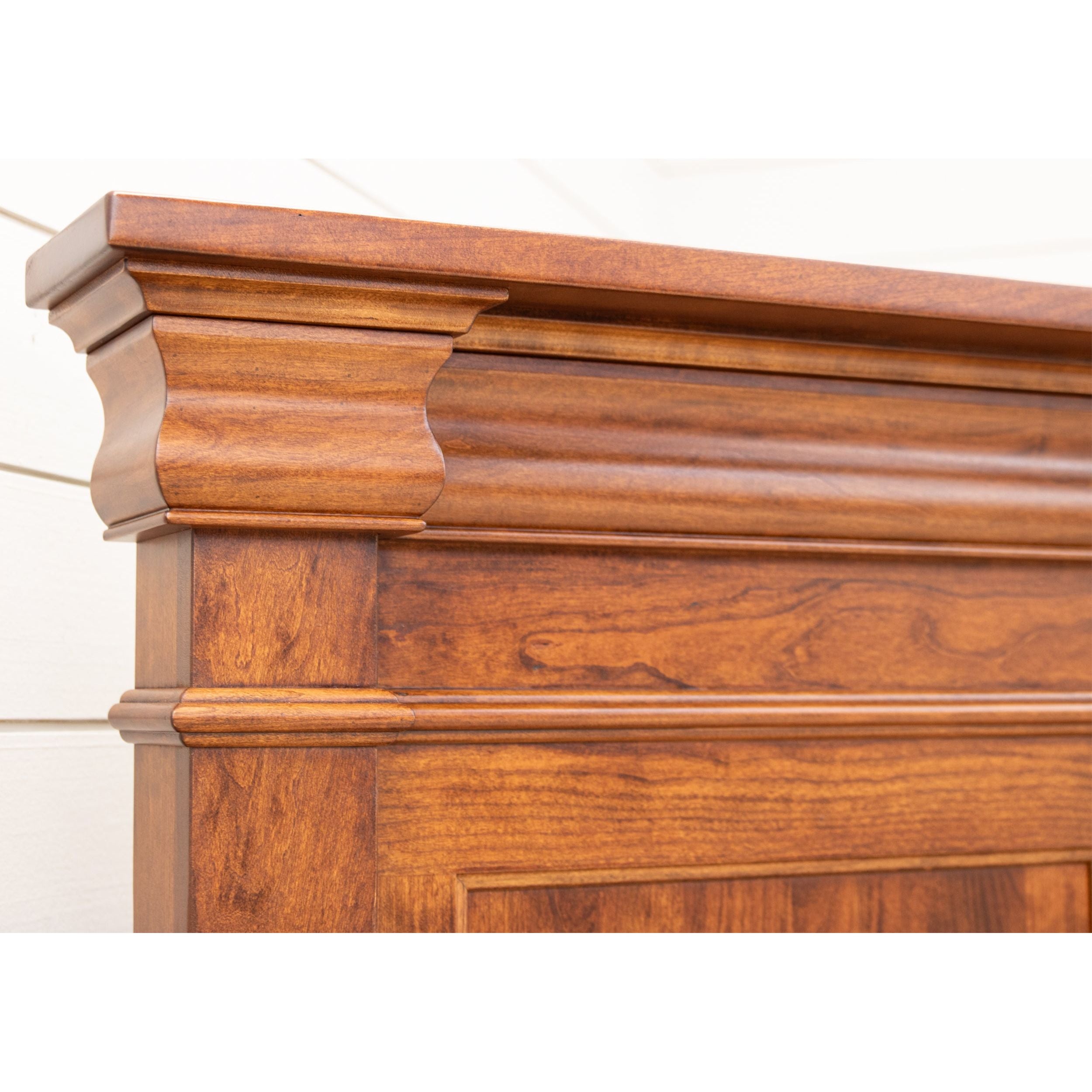 Belmont California King Cherry Wood Storage Platform Bed | MC