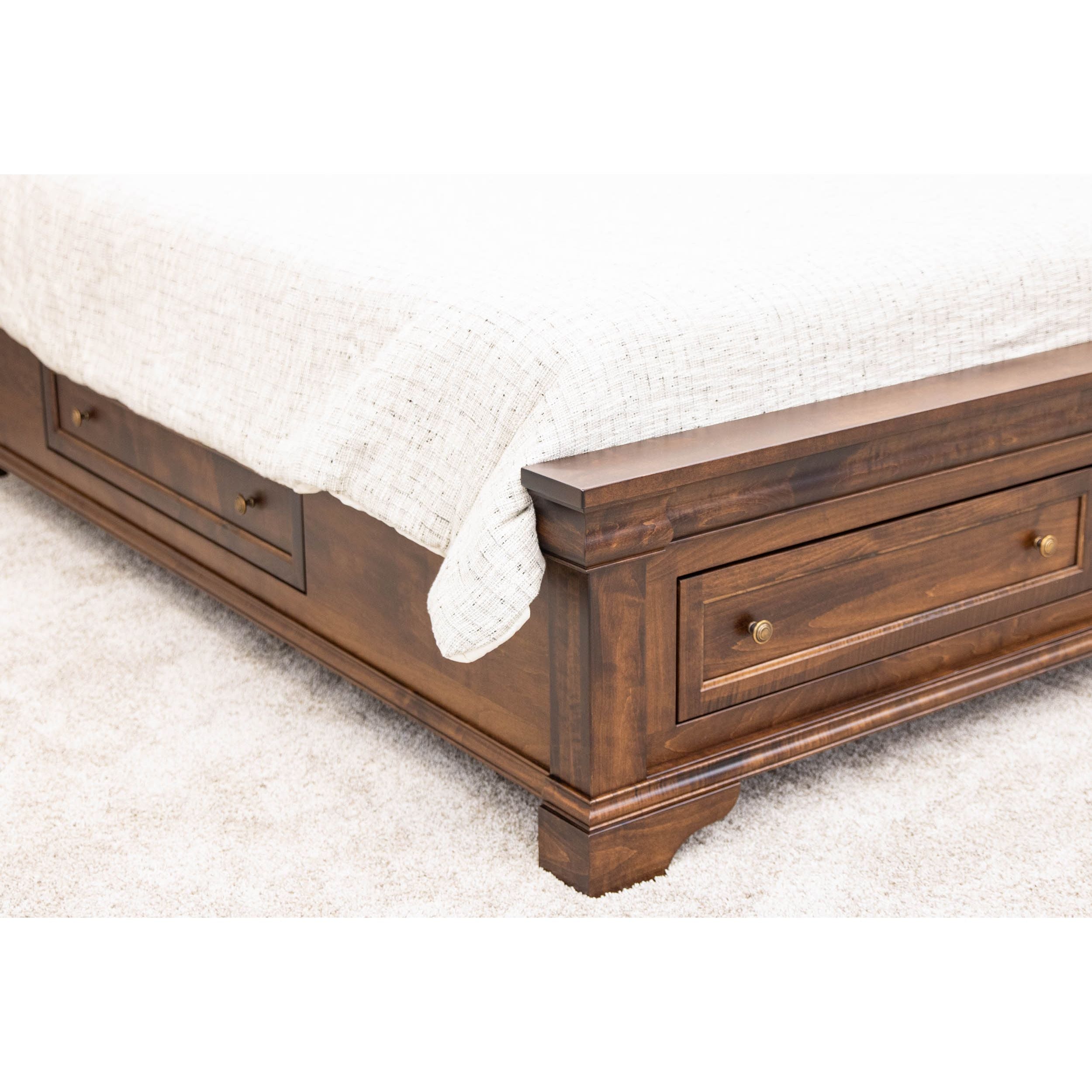 Belmont Full Maple Wood Storage Platform Bed | ASB