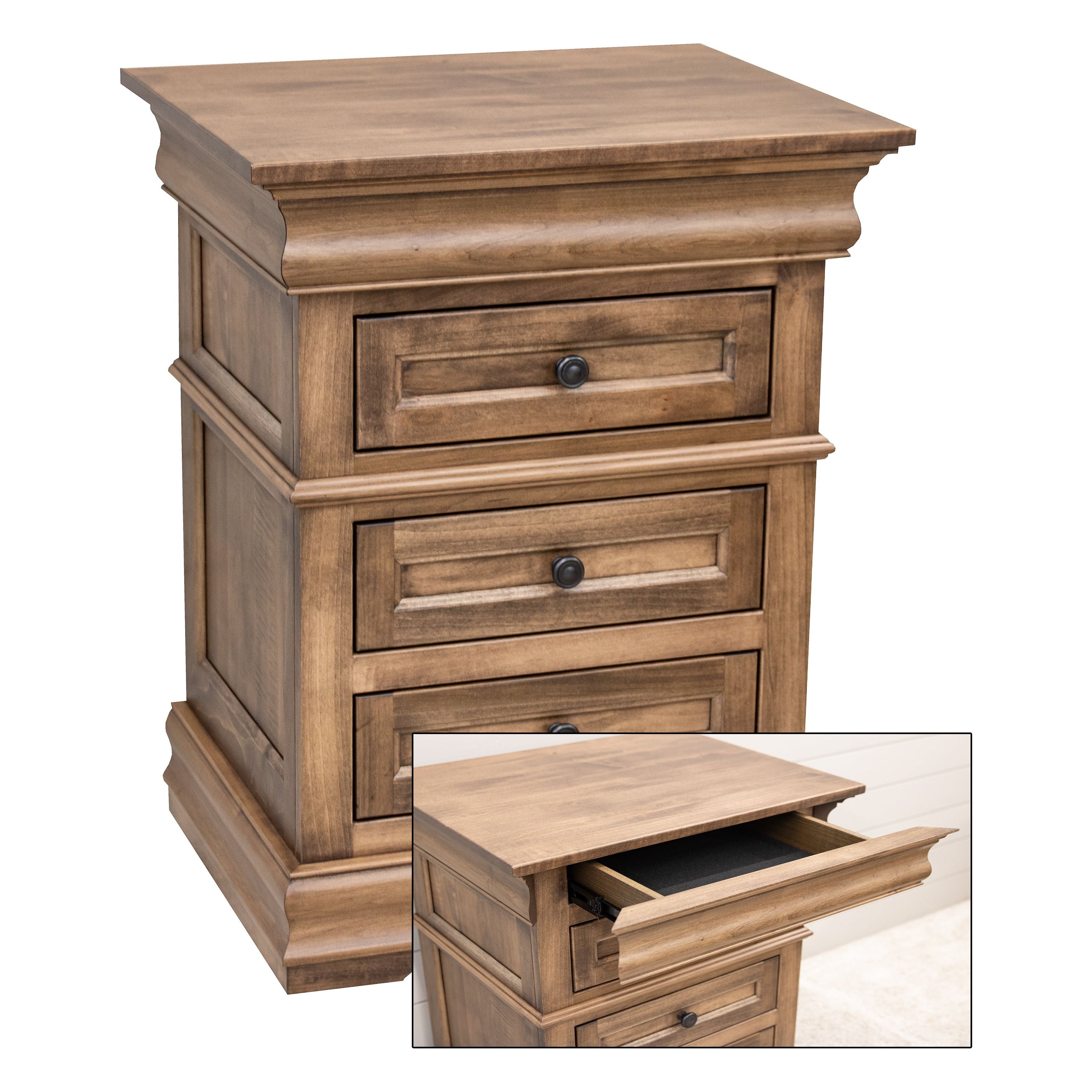 Belmont 3-Drawer Nightstand