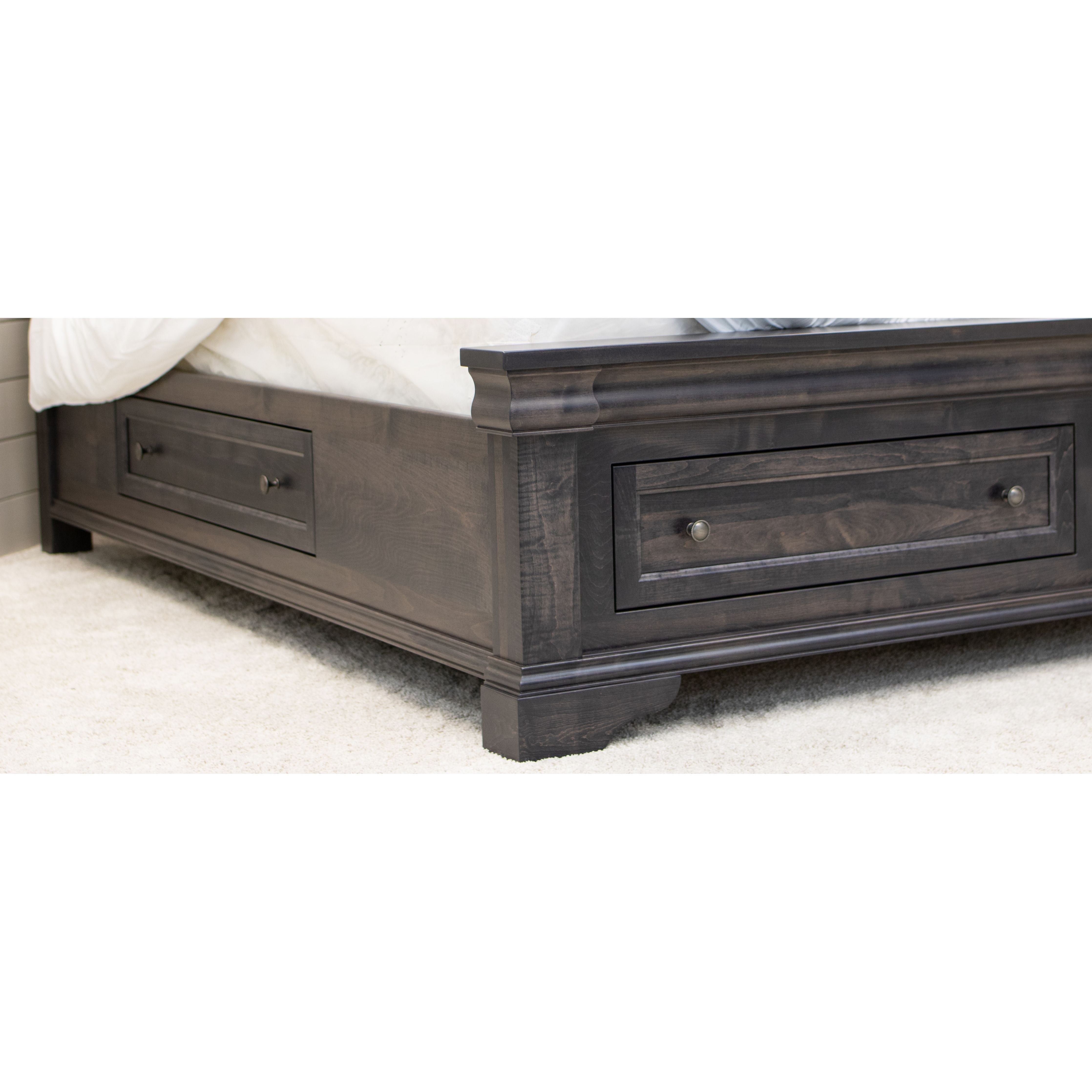 Belmont King Maple Wood Storage Platform Bed | DK