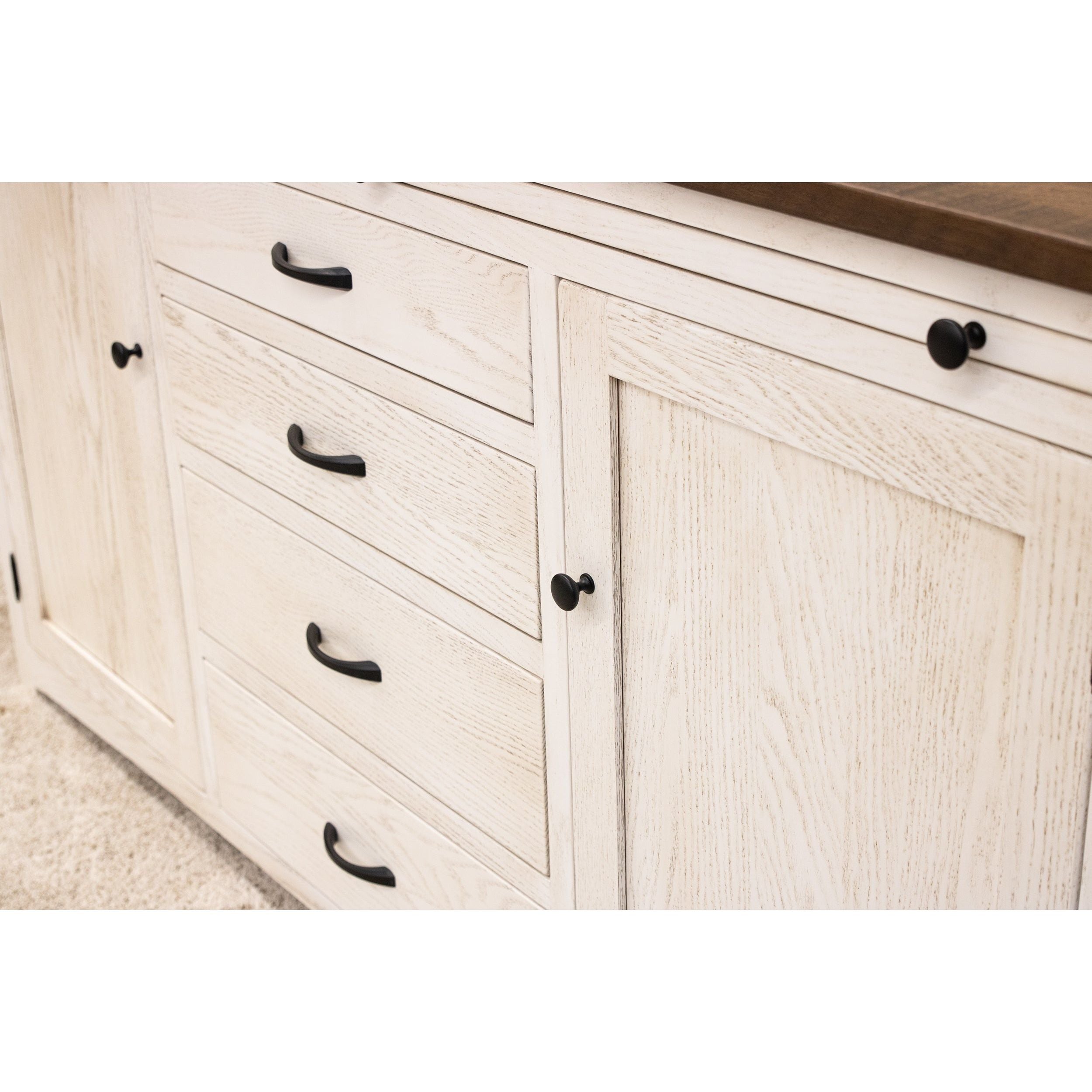 Berlin White & Oak Wood Buffet - 72" | O-CS&RWO-CO