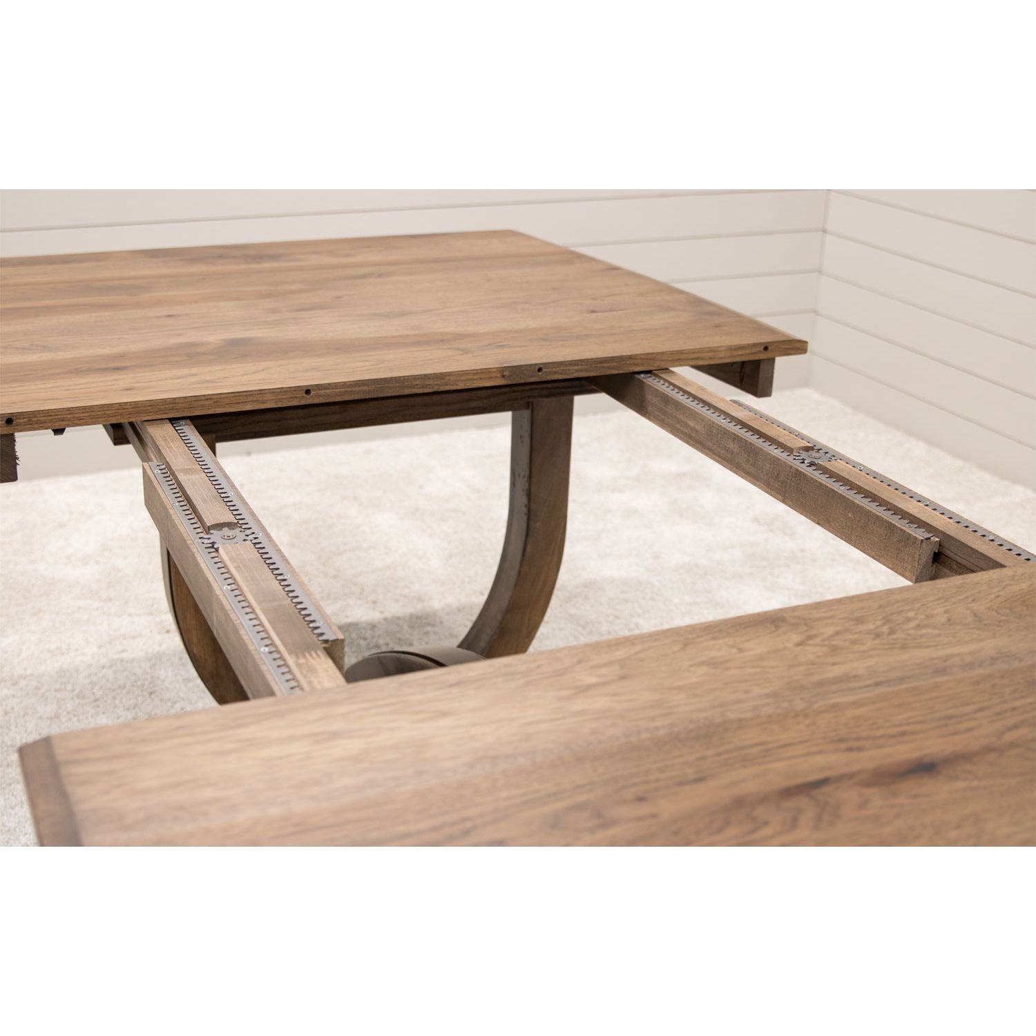 Biltmore Large Hickory Wood Extending Amish Dining Table | CO