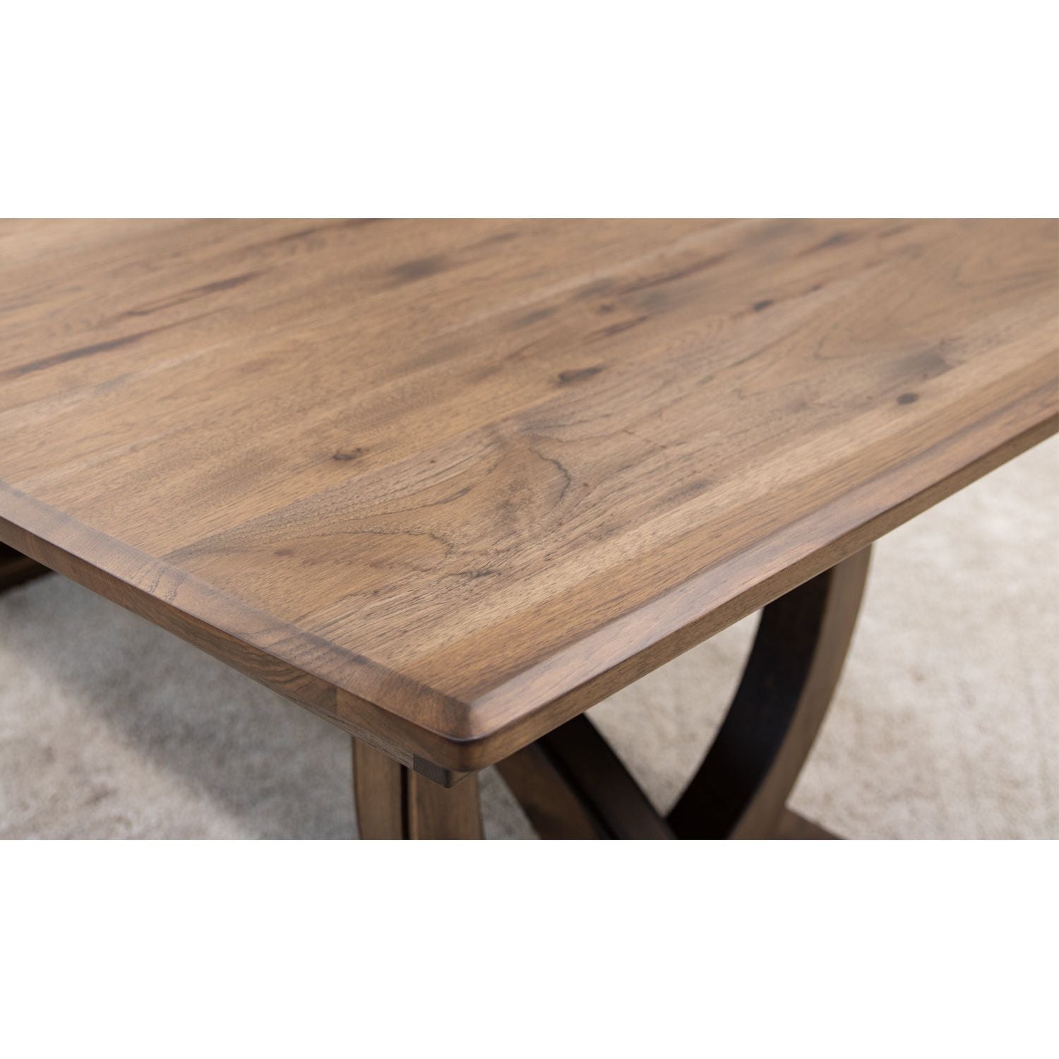 Biltmore Large Hickory Wood Extending Amish Dining Table | CO