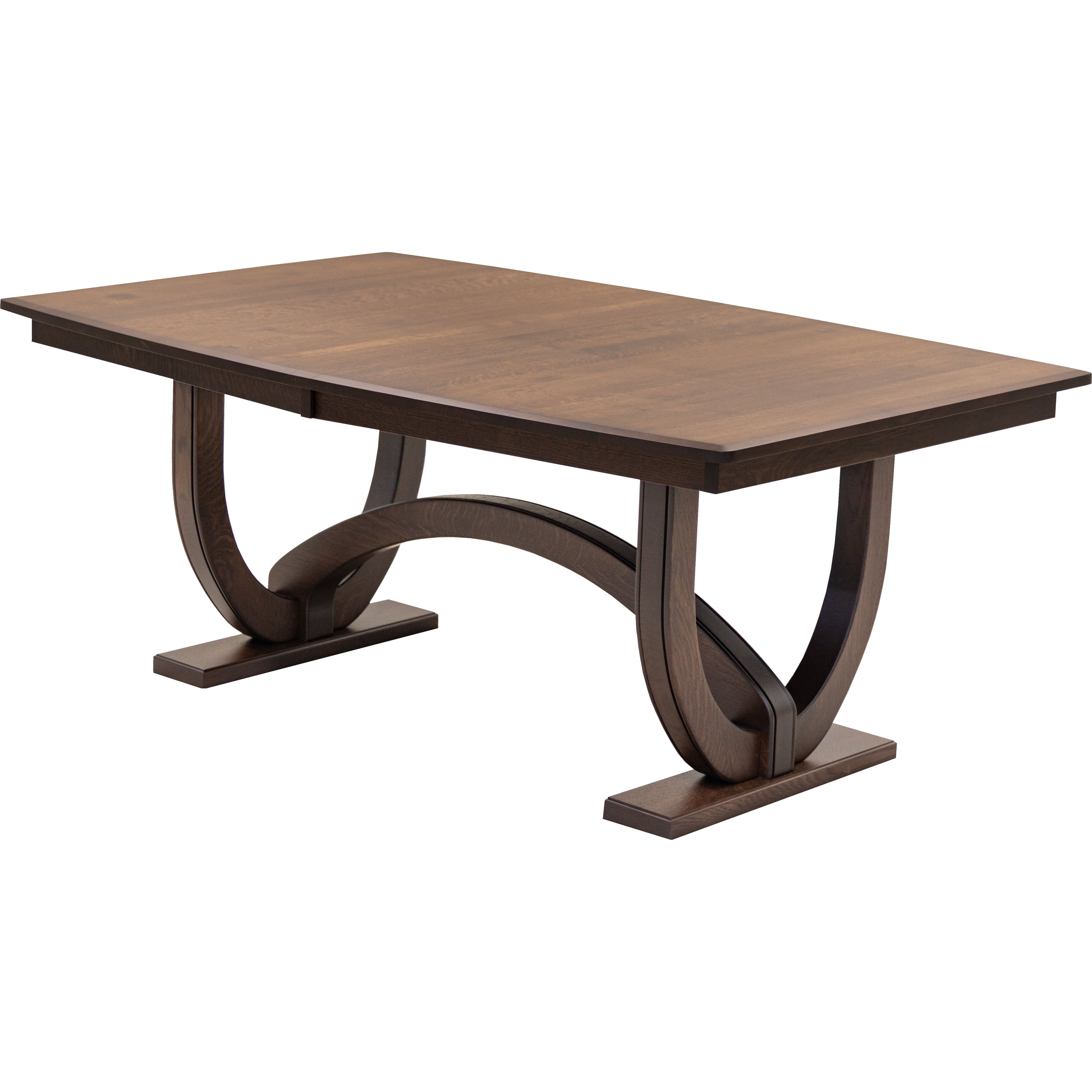 Biltmore Large Quarter Sawn White Oak Wood Extending Amish Dining Table | BV